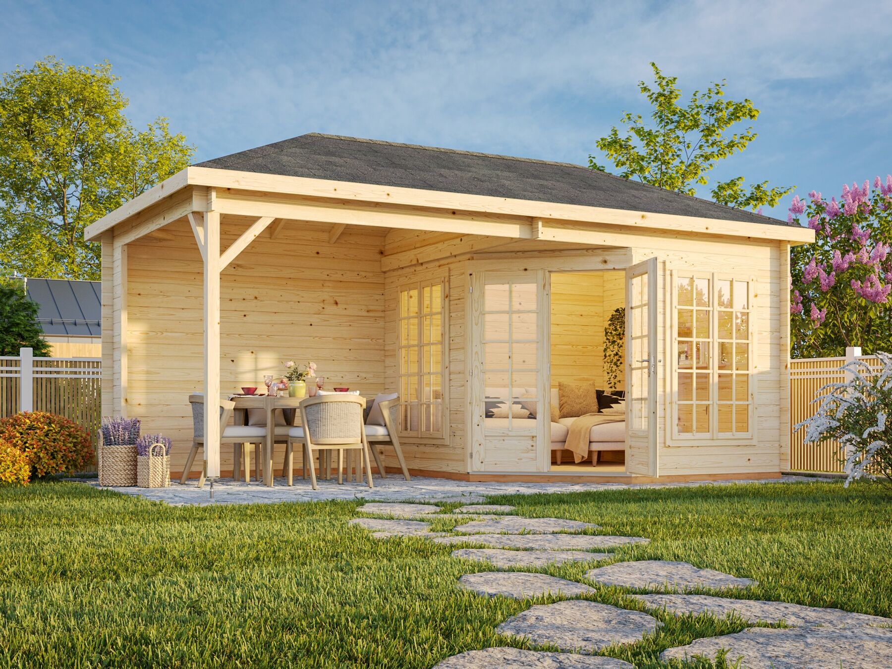 Pavillon Melanie 7,0 + 8,1 m²