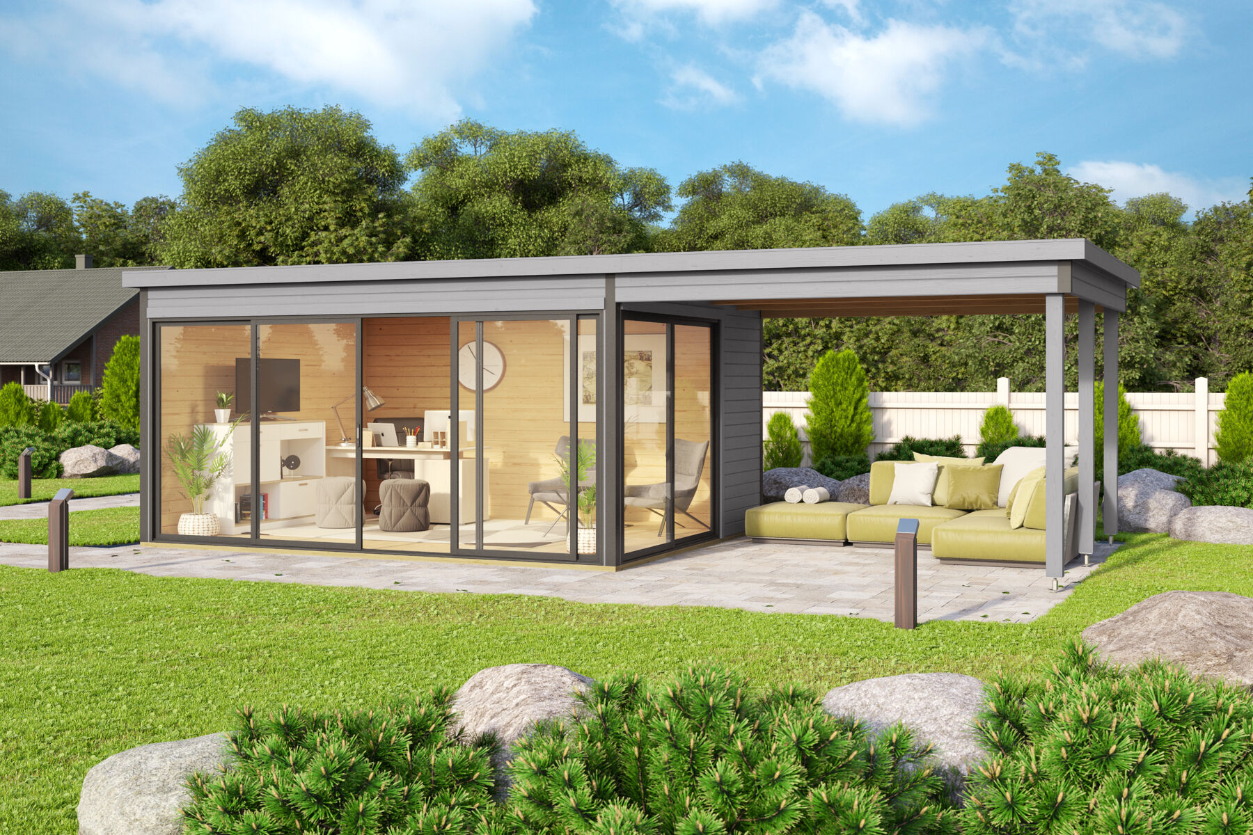 Dachverlängerung Für Gartenhaus Domeo 3 & 4