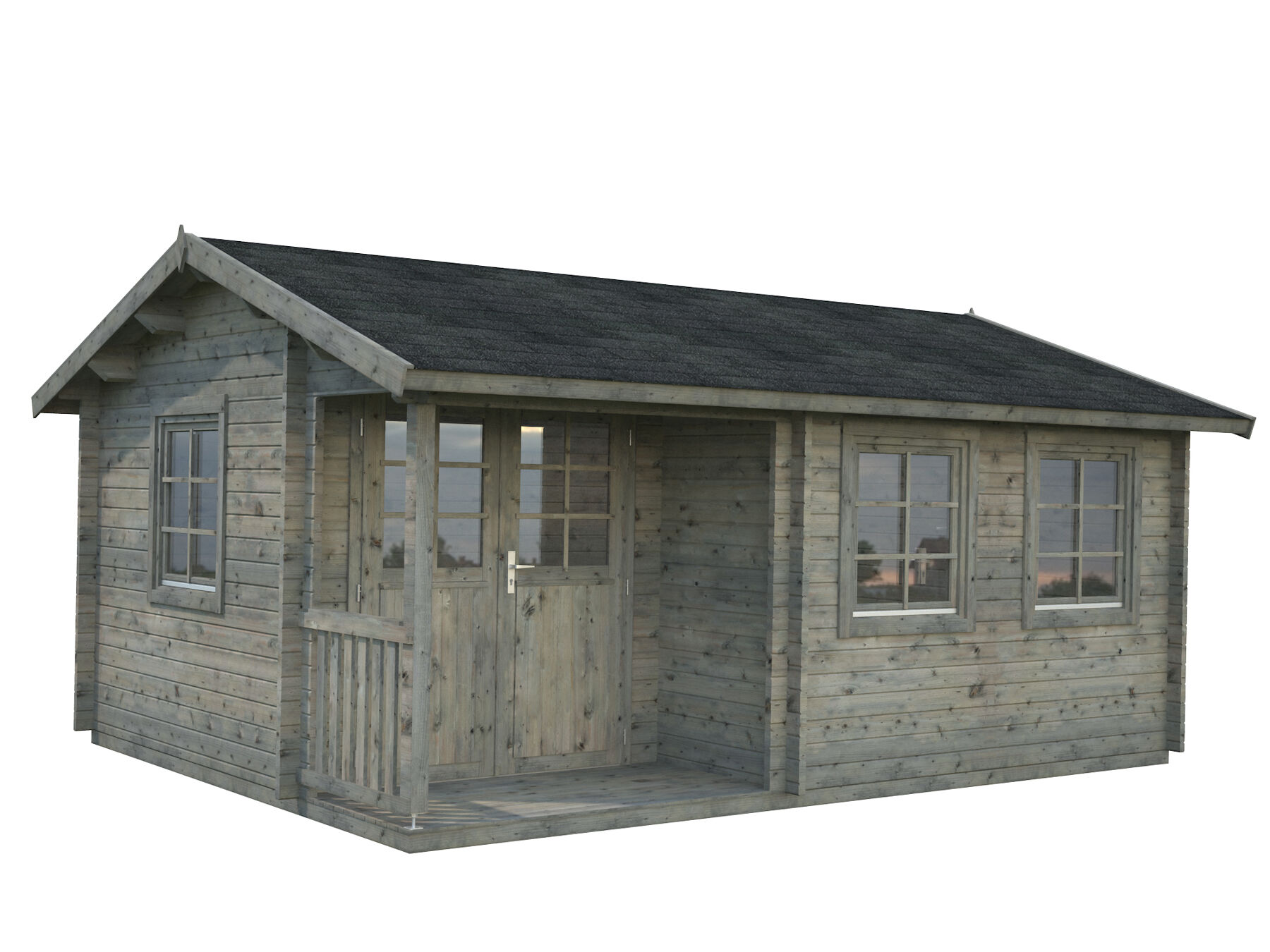 Gartenhaus Susanna 16,4 m² Grau 
