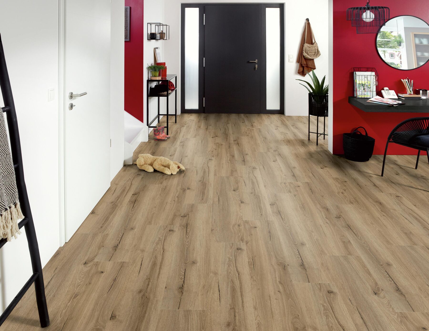 Klick-Vinylboden Eiche Ilex inkl. Trittschalldämmung