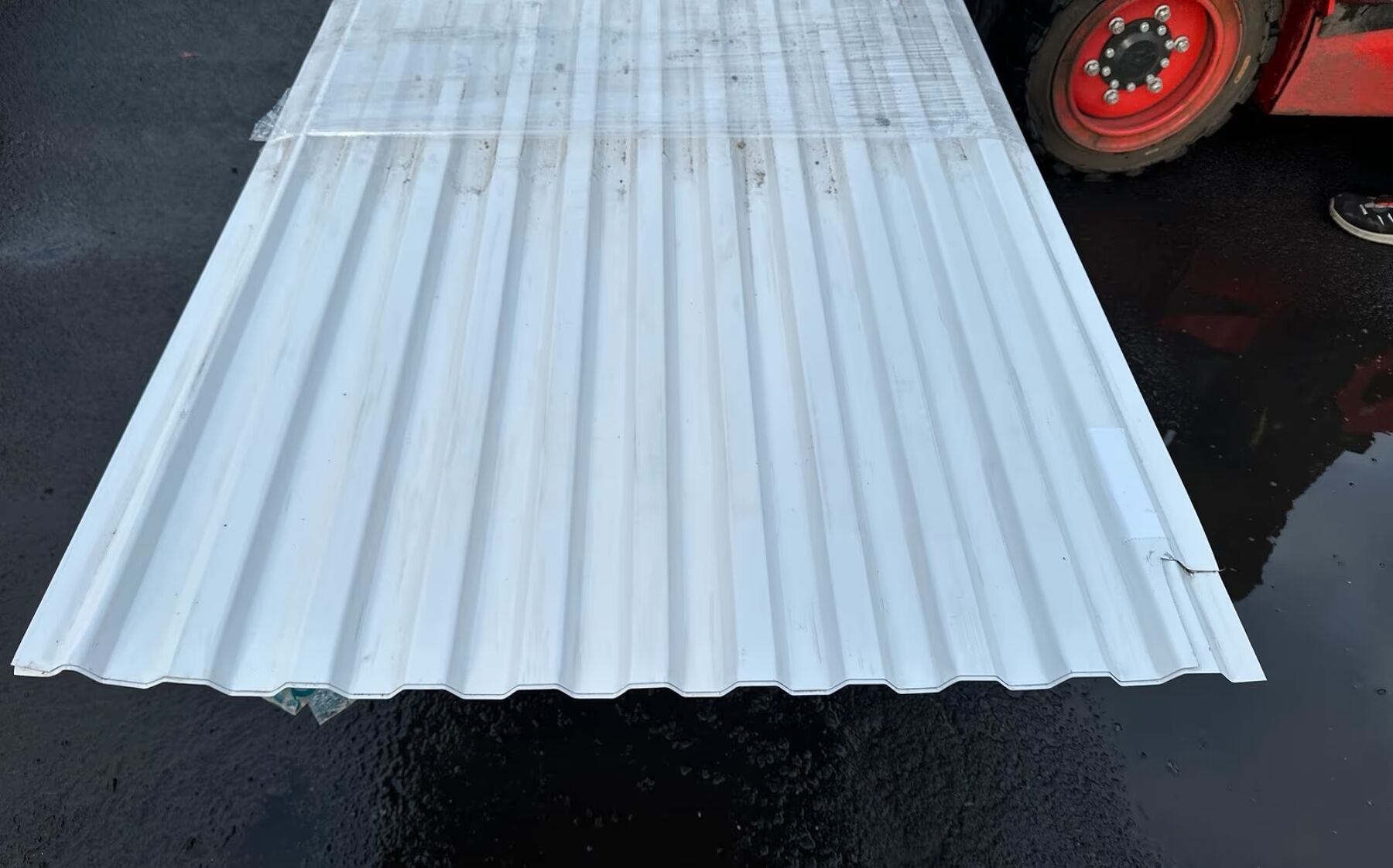 33 m² Trapezblech Sonderposten 520 cm Weiß DP 20/35