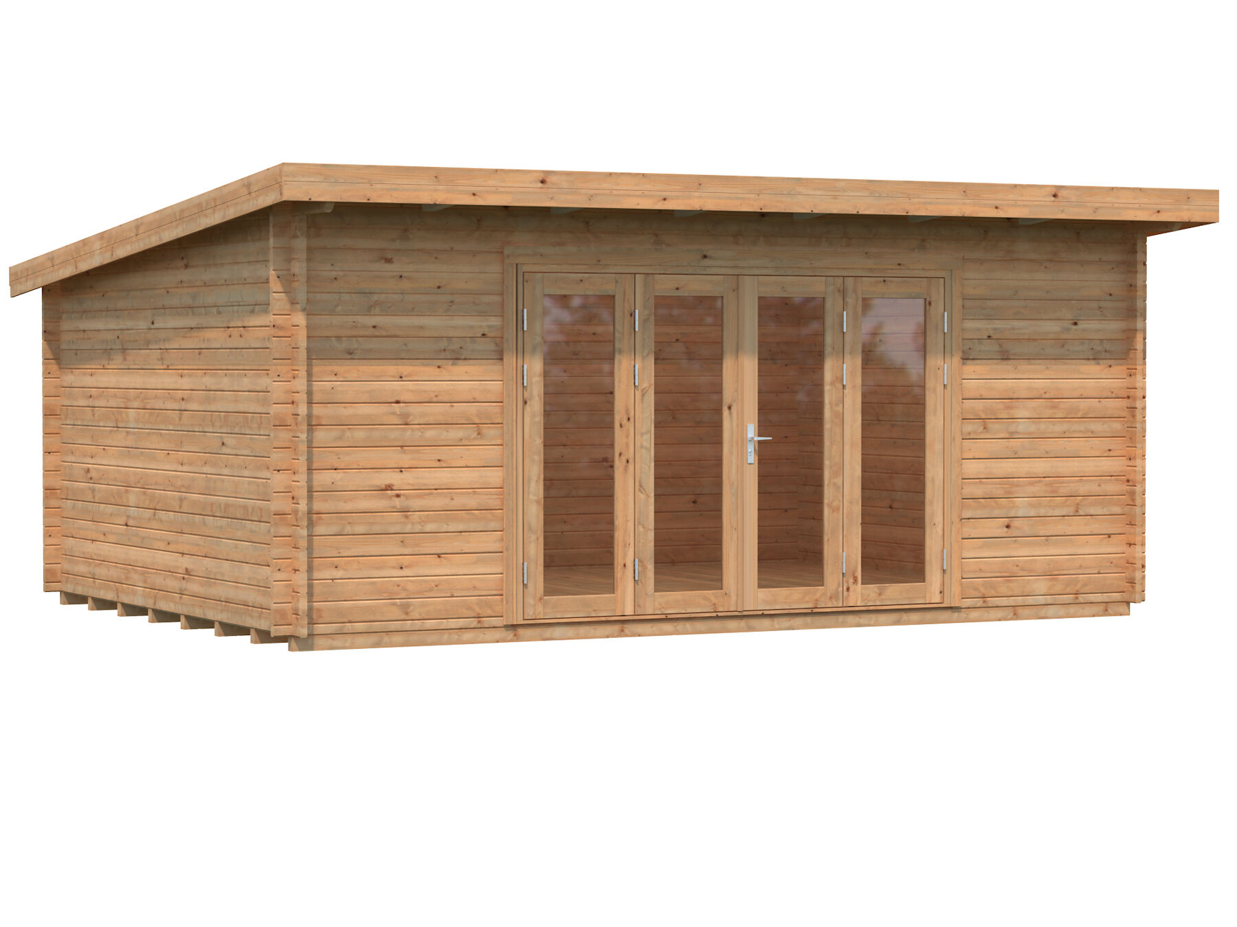 Gartenhaus Lea 19,4 m² Hellbraun 