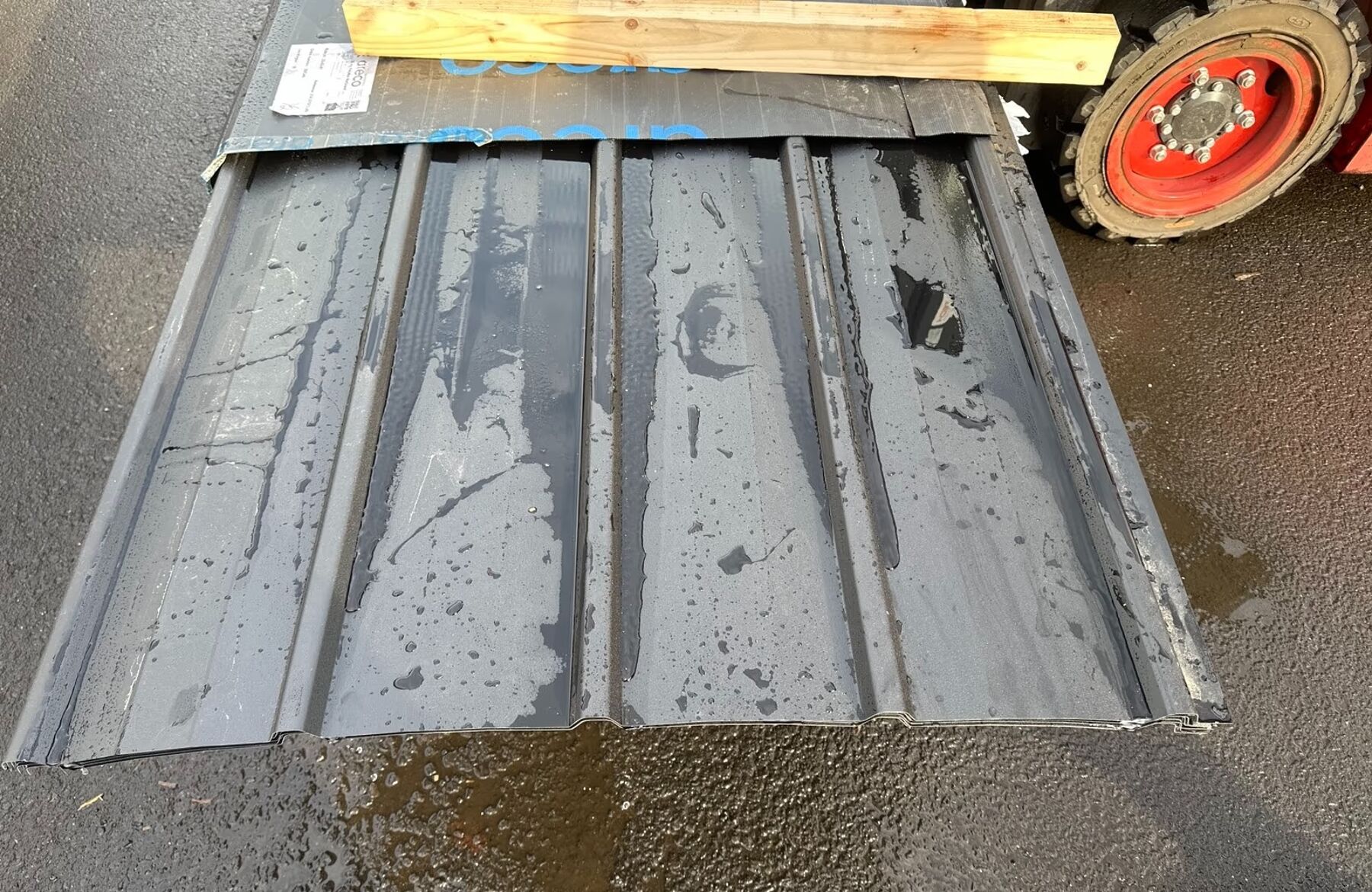 39,92 m² Trapezblech Sonderposten Schwarz DP 20/220