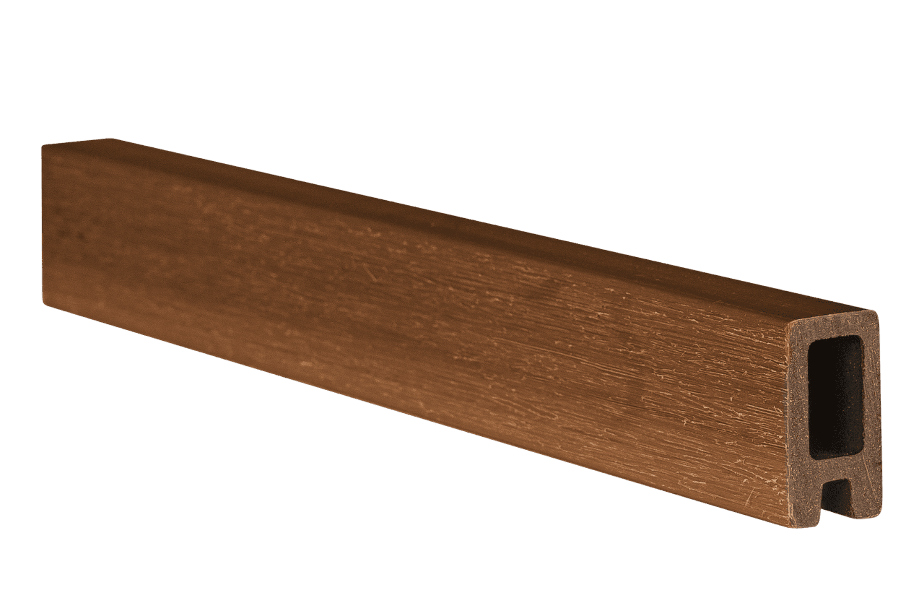 WPC Akustikzaun,  Shadowline Mahagoni 175 x 180 cm Vertikal