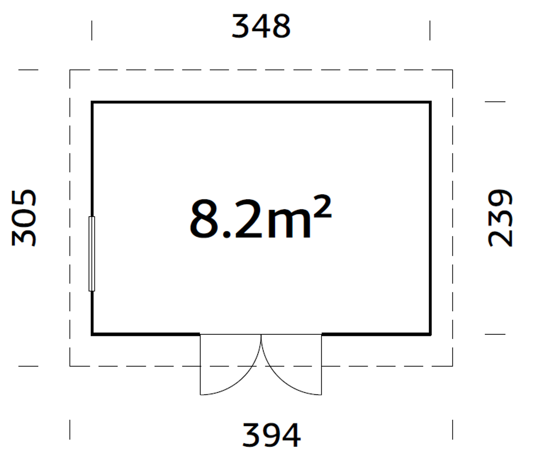 Palmako Gerätehaus Stig 8,2 m² in Dunkelgrau/Dunkelgrau mit Trapezblech Silber