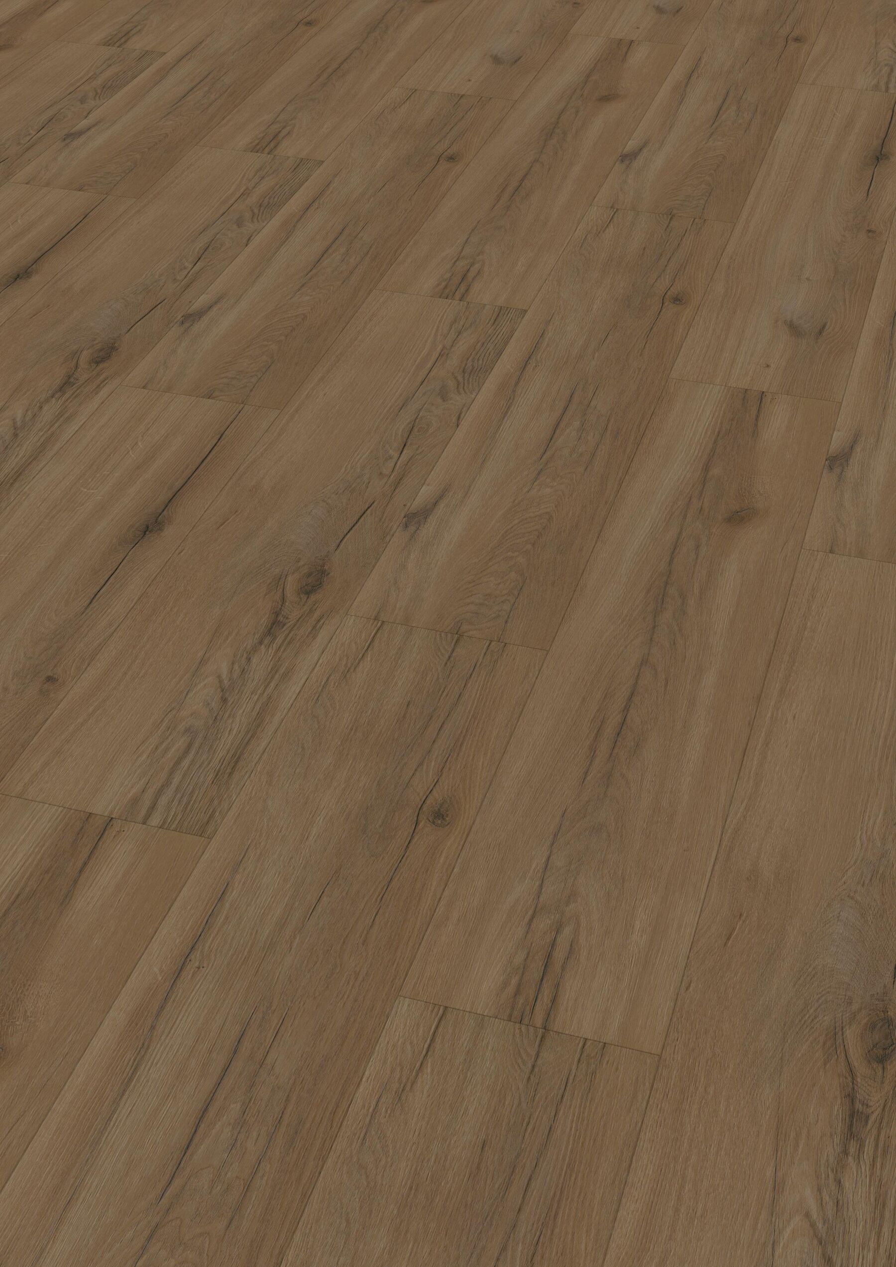 Klick-Vinylboden Eiche Rustic Dark inkl. Trittschalldämmung