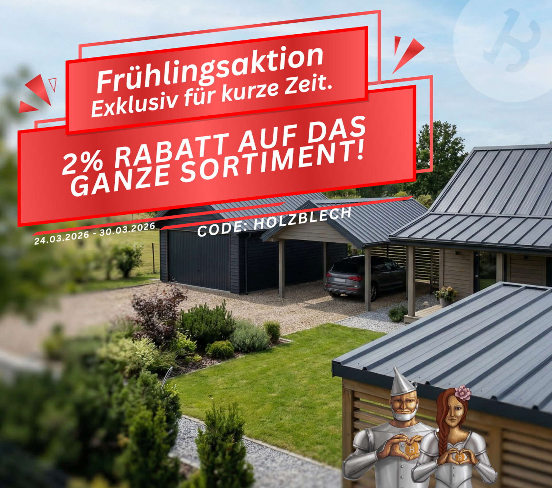 Garage, Carport, Dach, Außenbereich, Garten