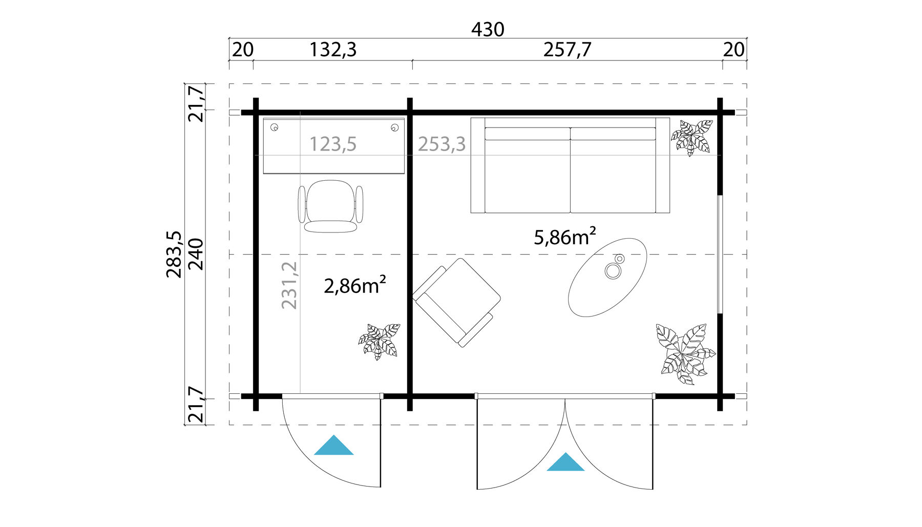 Gartenhaus Wrexham 1 Carbongrau