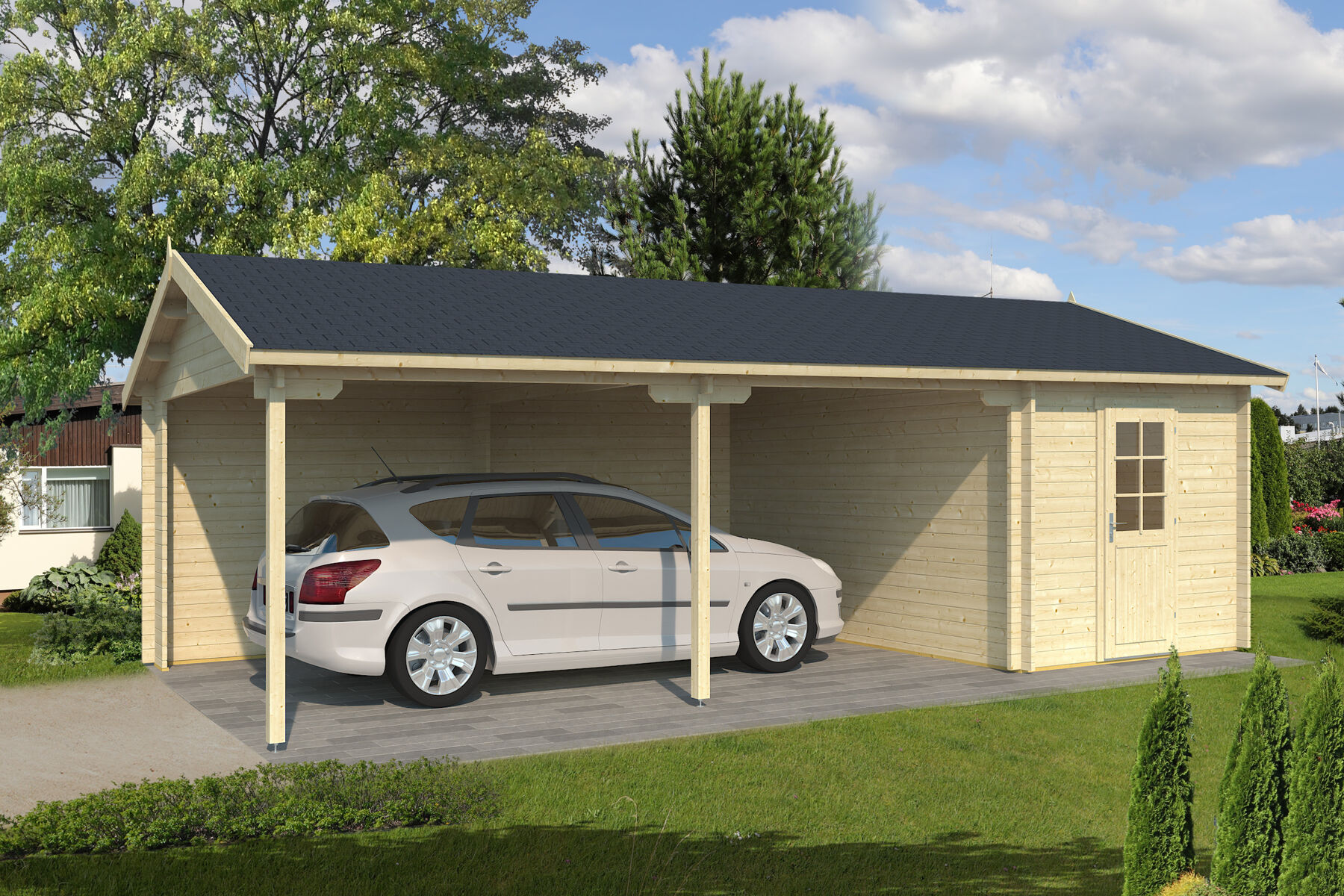 Holzgarage Rauma 70