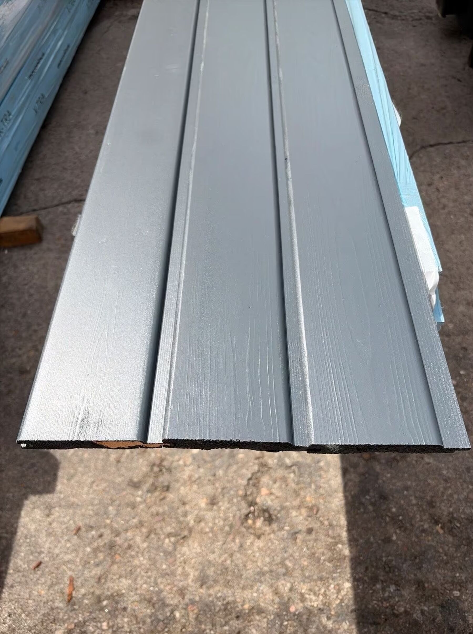 44,43 m² Fichte Profilholz Anthrazit, 18.5x121x5100 mm