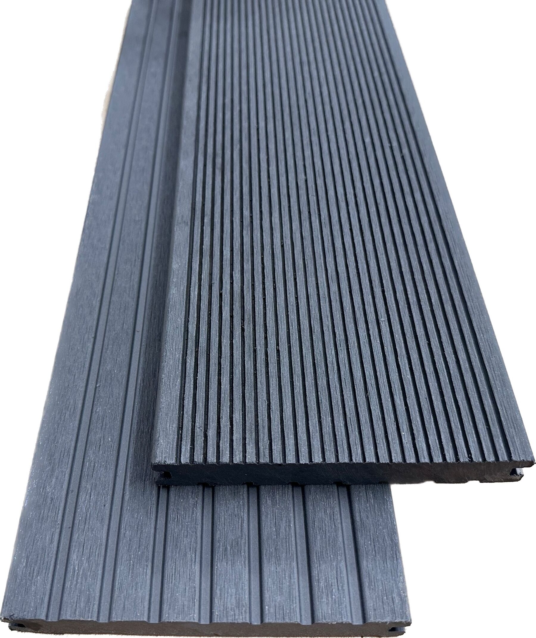 WPC Terrassendielen Massiv Grau 20 x 145 mm 