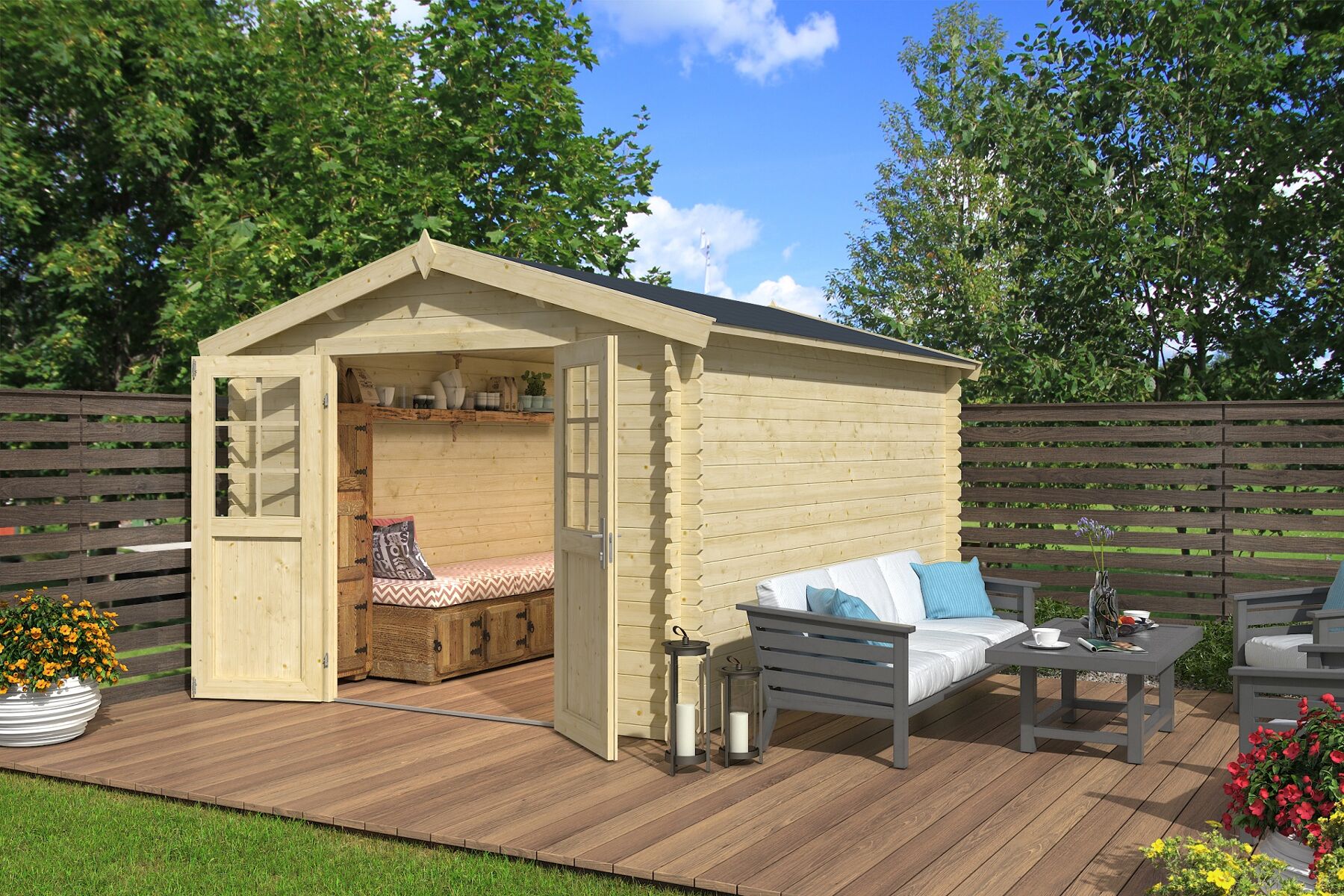 Innenarchitektur, Holz, Wohnen, Veranda, Kerze