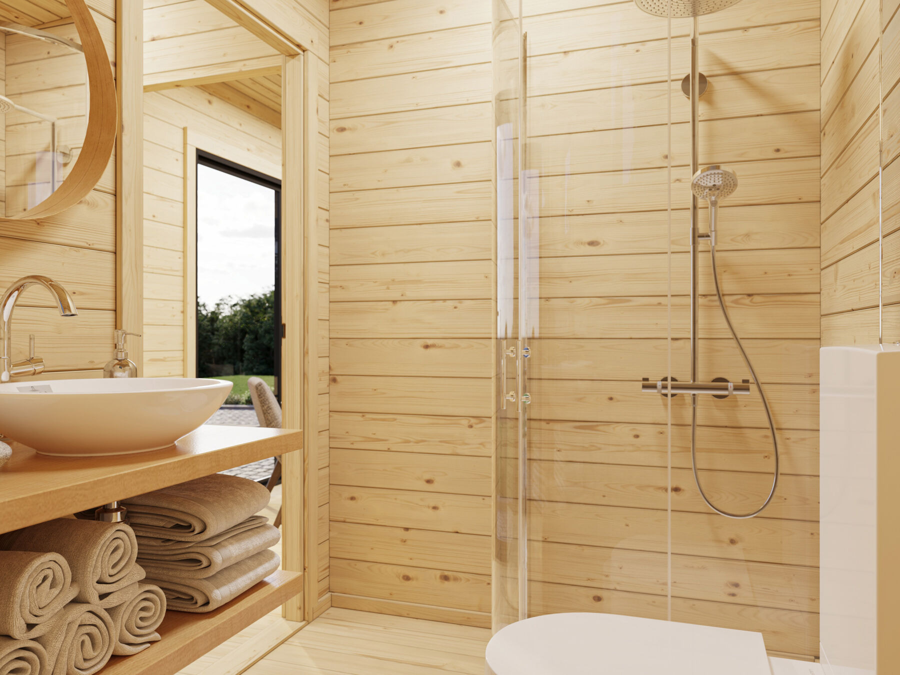 Ferienhaus Cecilia 14,2 m² mit ISO-Glas Schiebetür