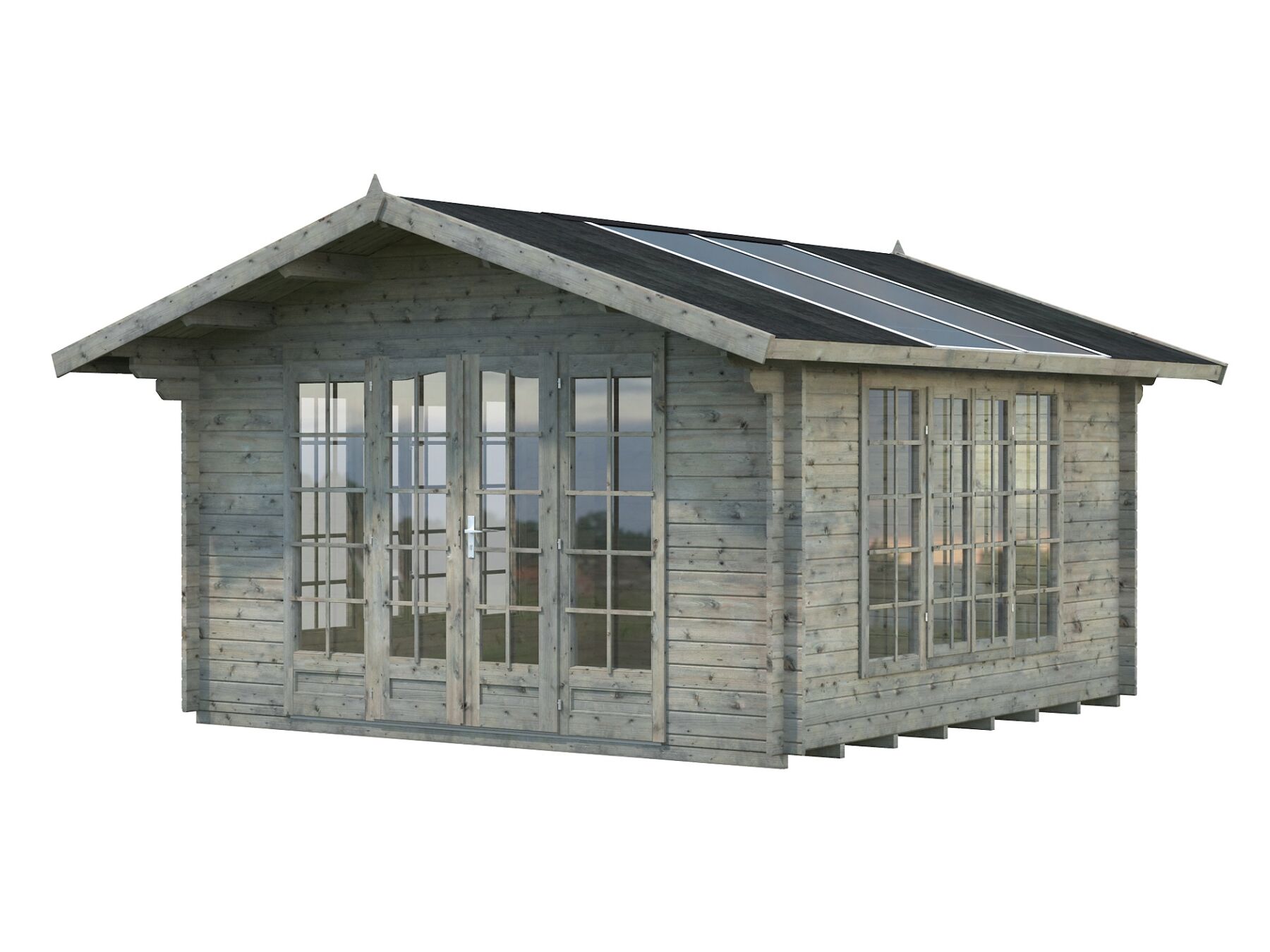 Gartenhaus Irene 13,9 m² Grau