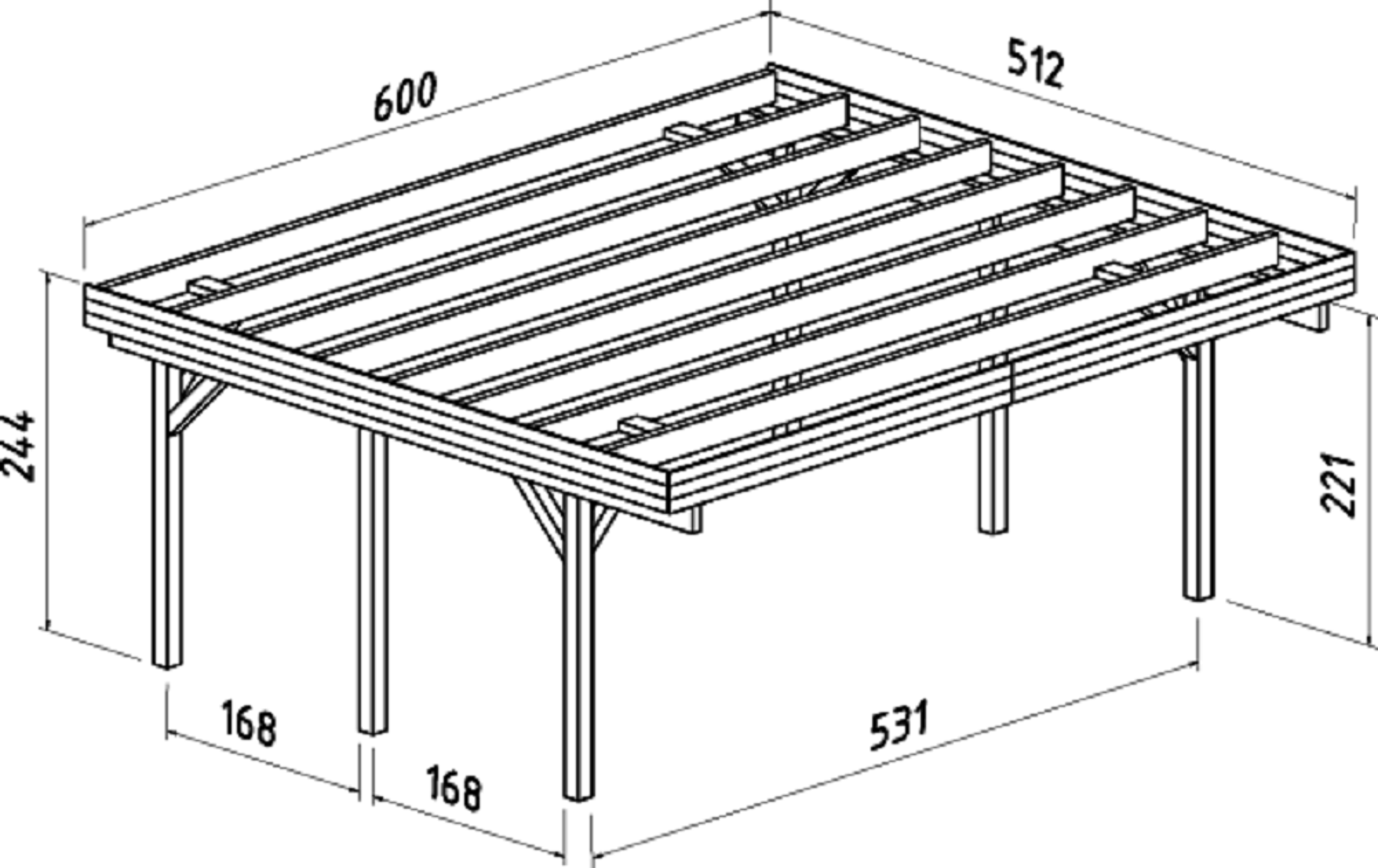 Doppelcarport Karl 20,6 m²