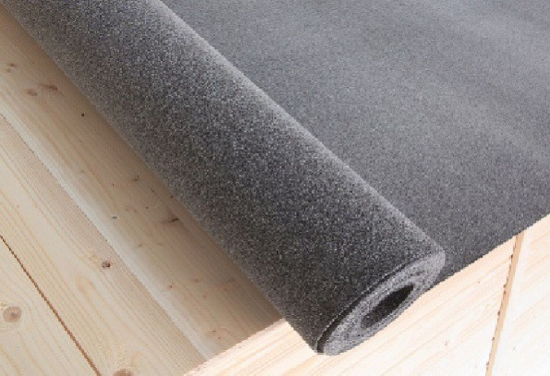 30 m² Dachpappe schwarz besandet 