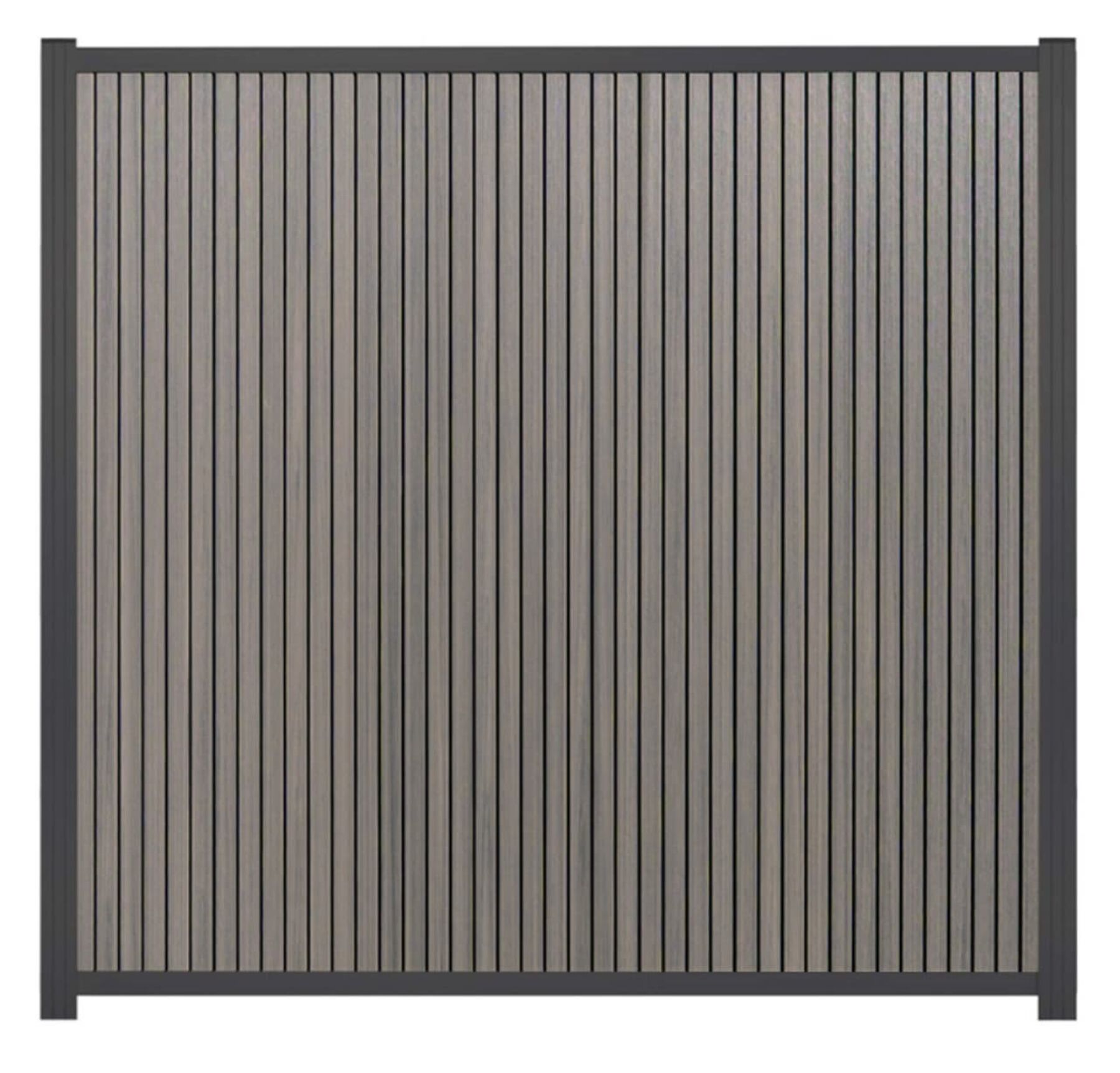 WPC Akustikzaun,  Shadowline Amethystgrau 175 x 180 cm Vertikal
