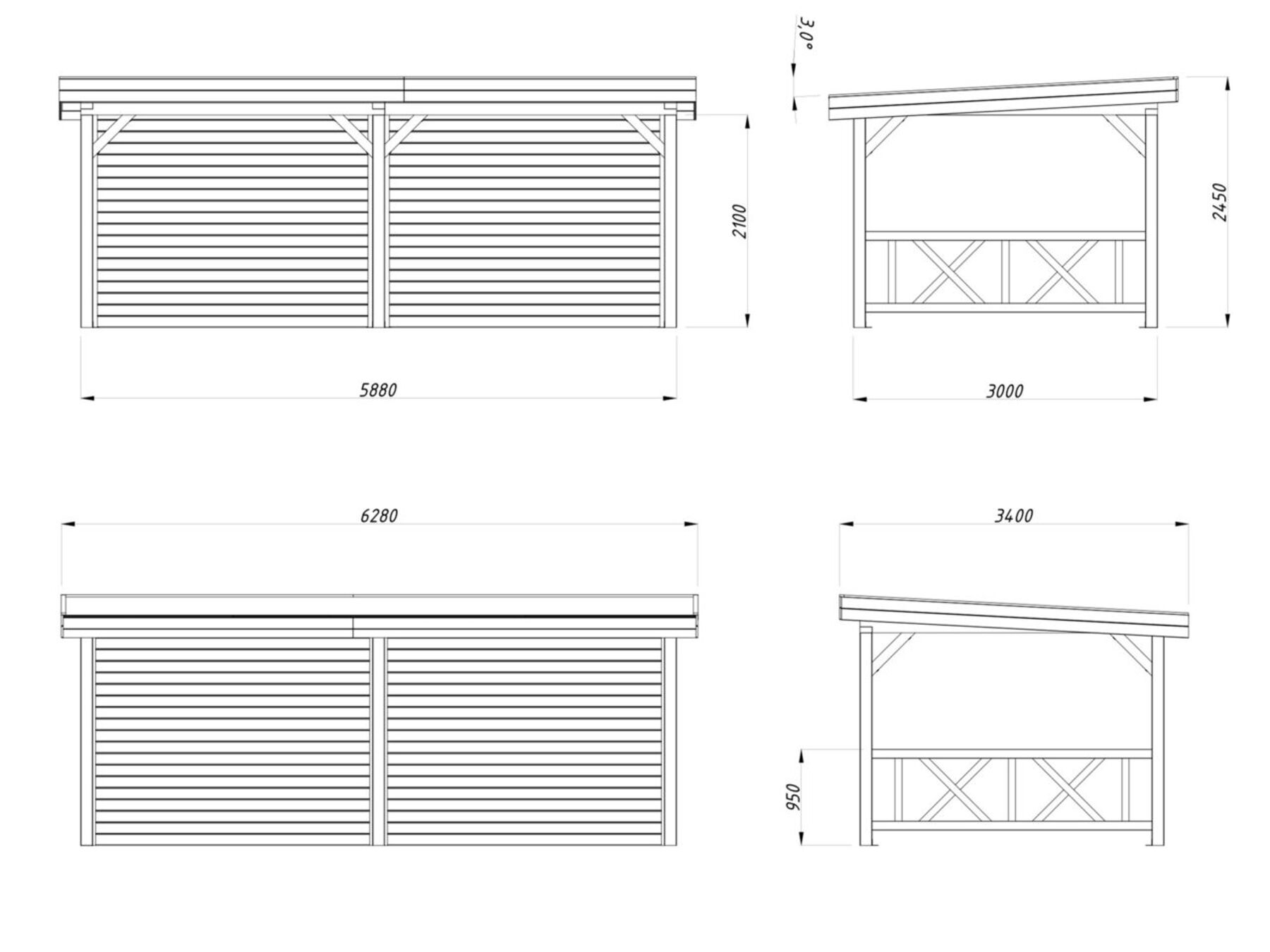Pavillon Lenna 16,6 m² Set 308