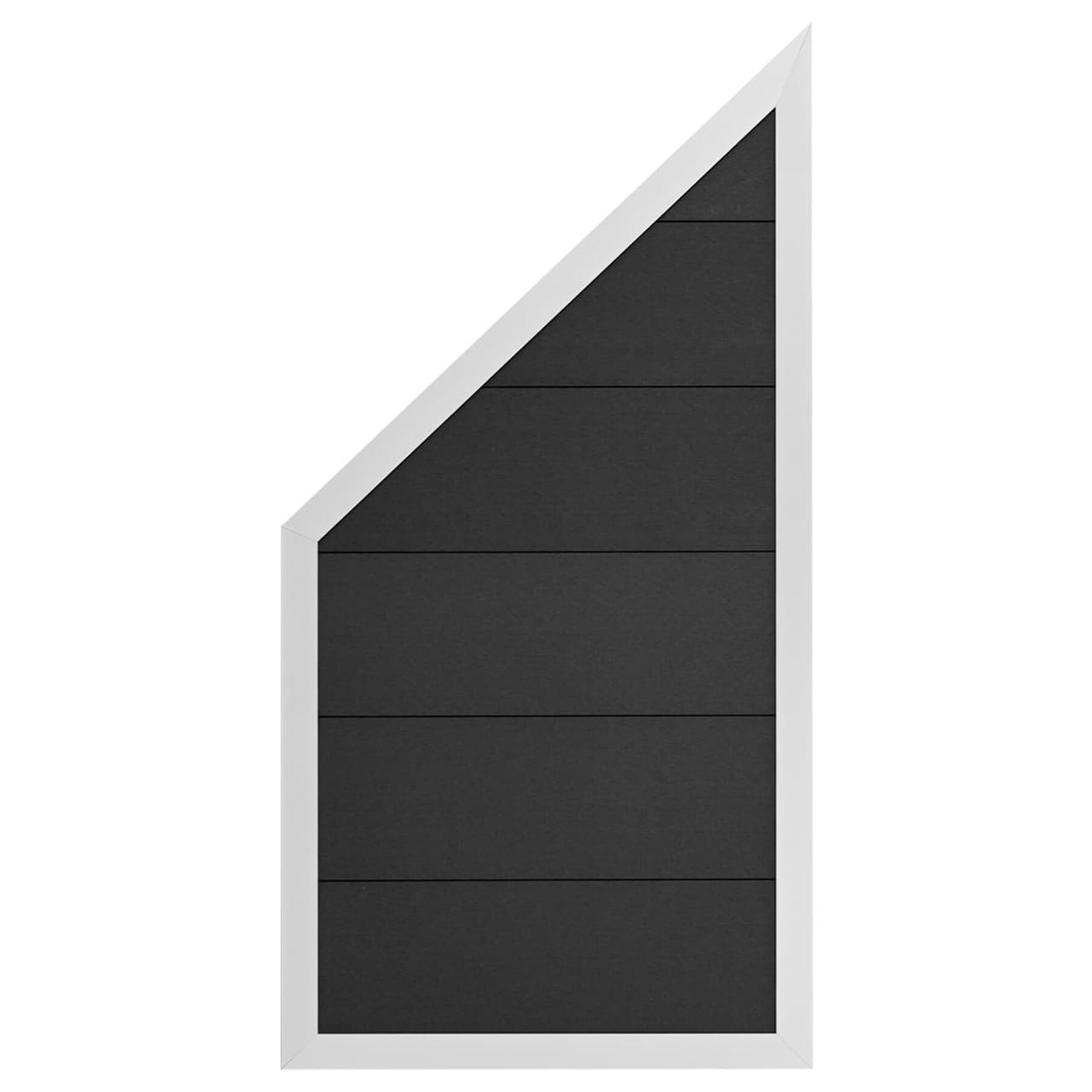 WPC Sichtschutzzaun, Classico Anthrazit 90 x 180/90 cm WPC Sichtschutzzaun, Classico Anthrazit 90 x 180/90 cm