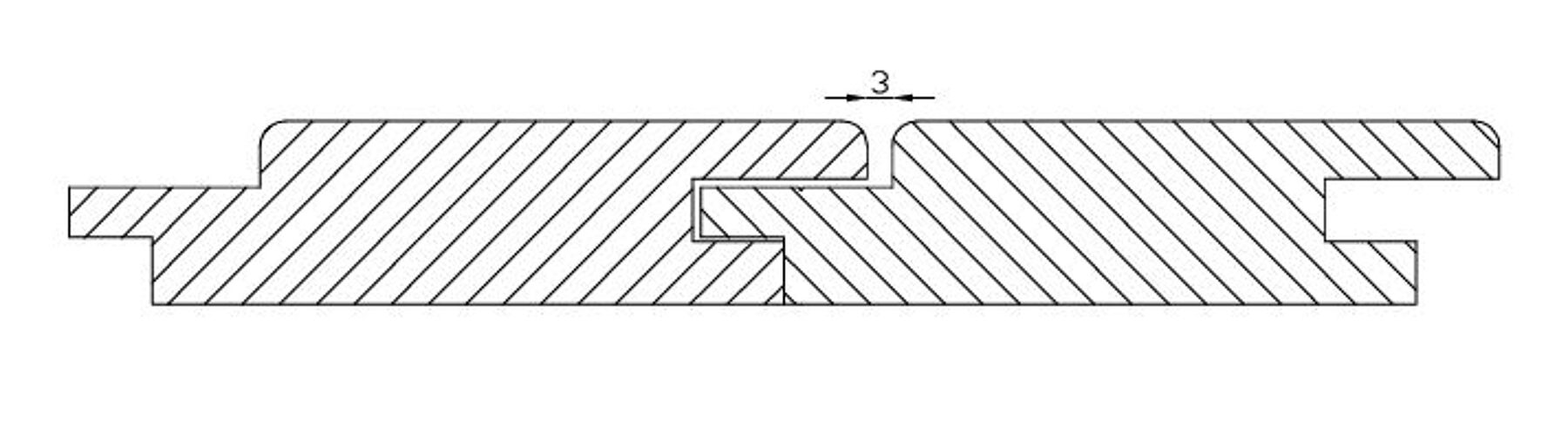 50,30 m² Sonderposten Lärche Rhombusleiste, 22x96x4000 mm