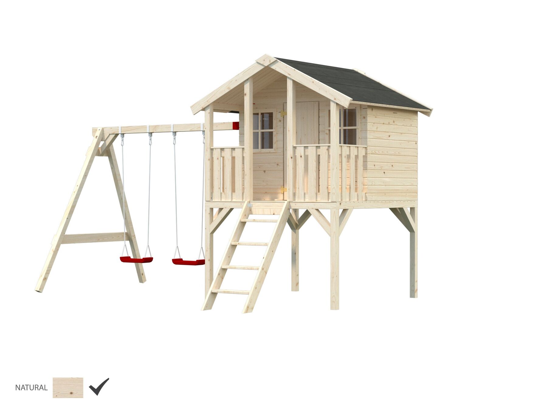 Schaukelset für Stelzenhaus Tobi 2,1 m²