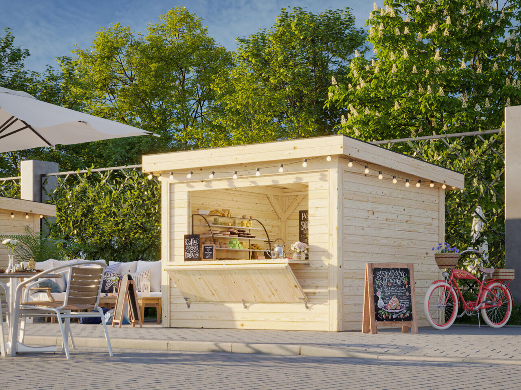 Marktstand Lenna 8,3 m² Set 304