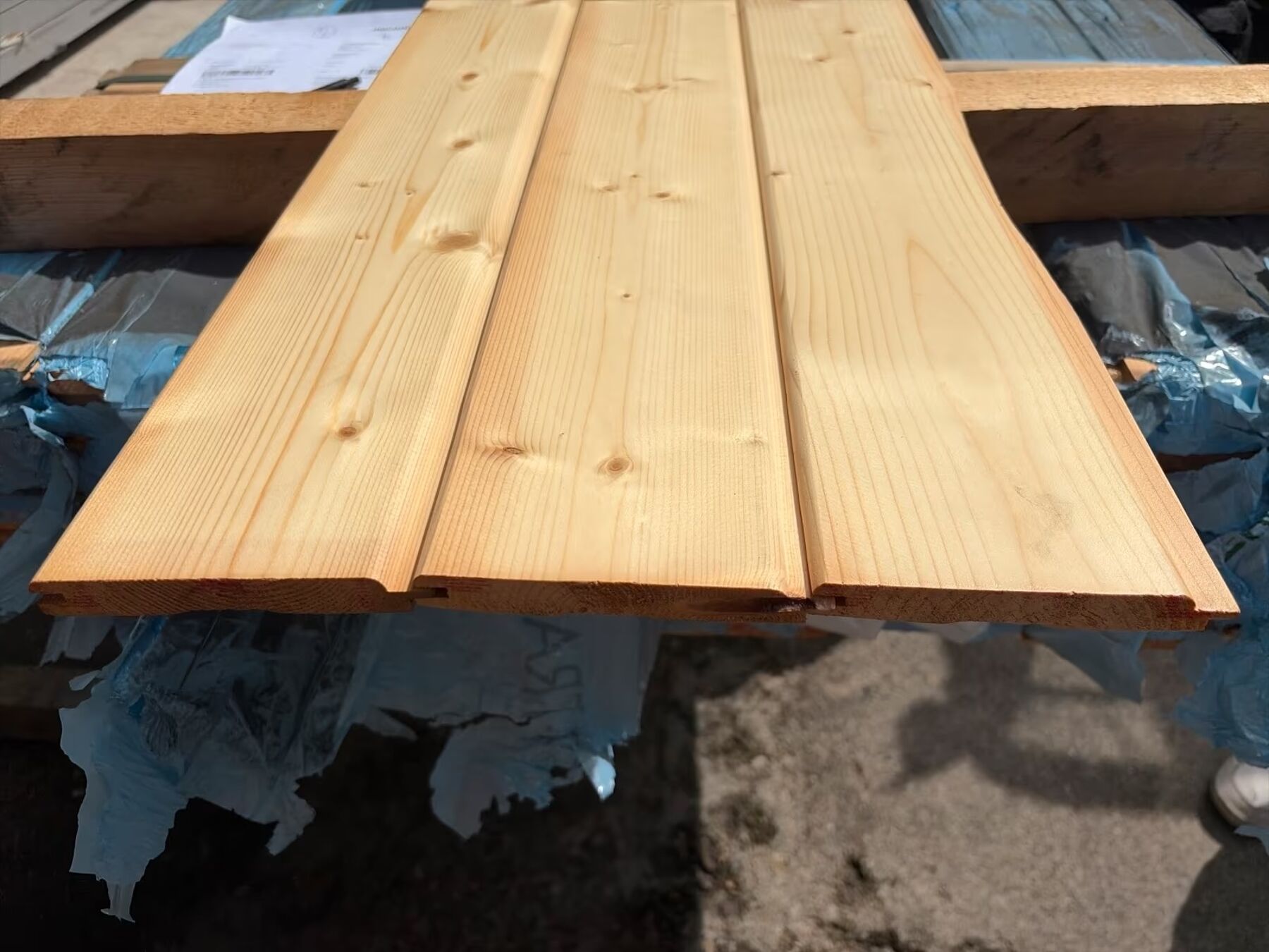 Fichte Profilholz Transparent, 15.5x121x3600 mm
