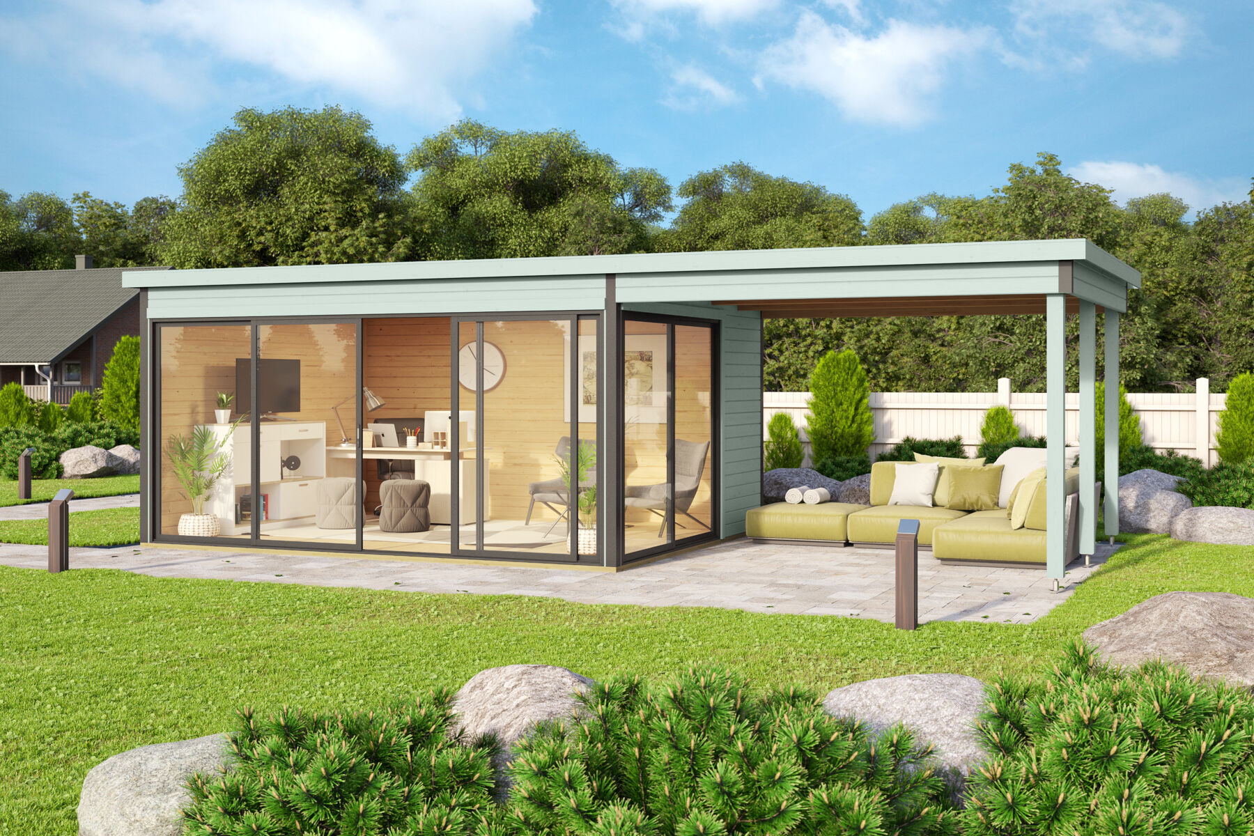 Dachverlängerung Für Gartenhaus Domeo 3 & 4