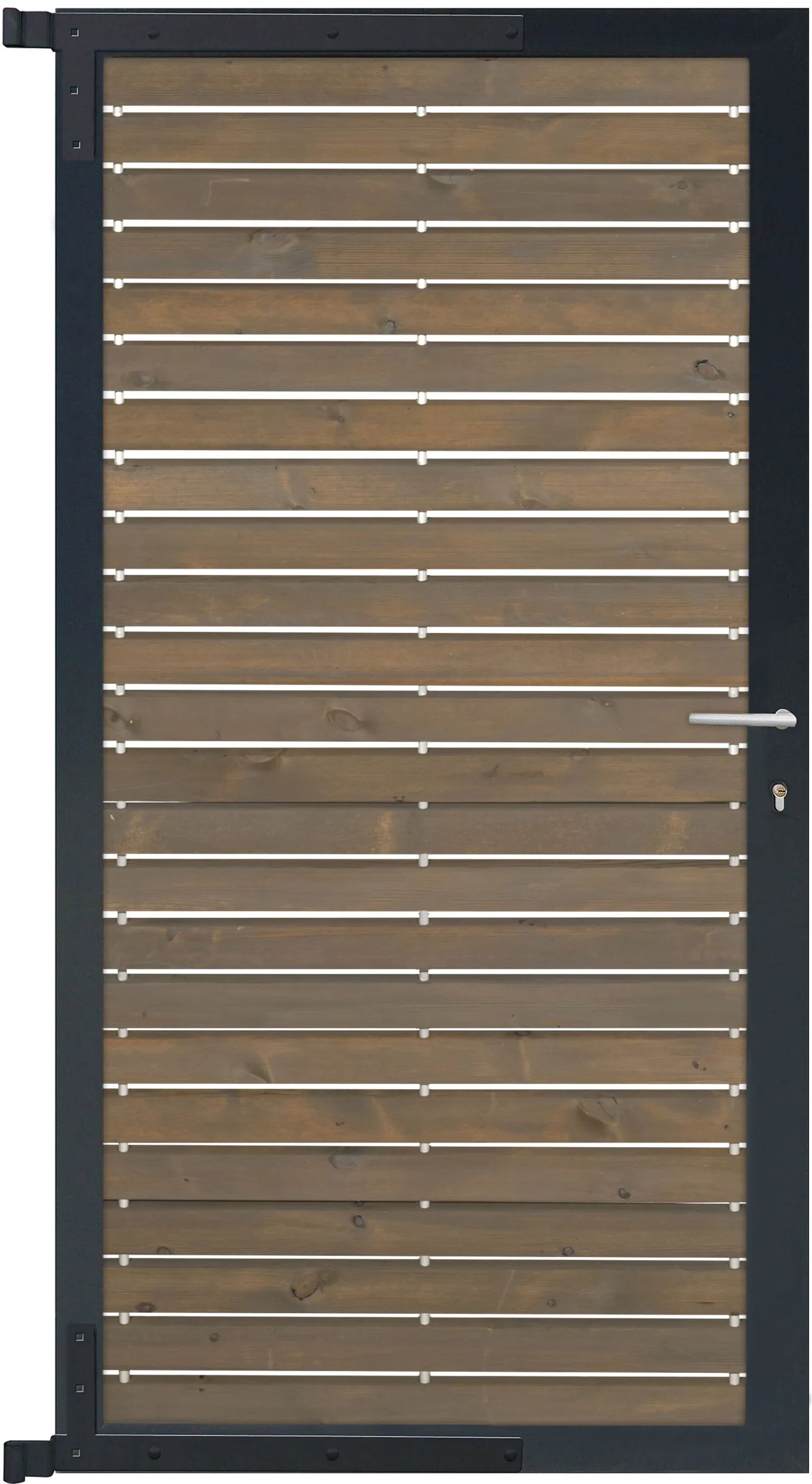 Kiefer Gartentür für Zaun Craftwood Grau 90 x 175 cm