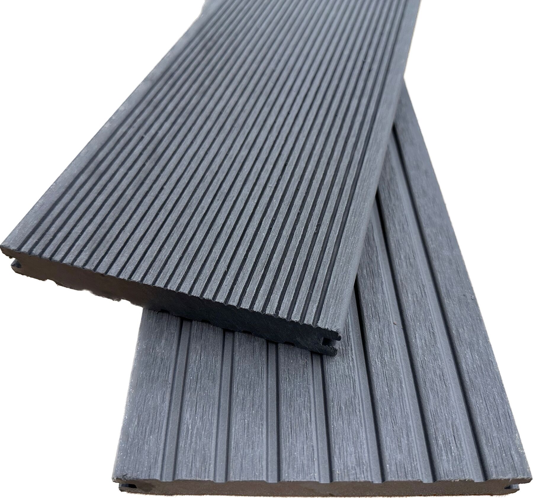 WPC Terrassendielen Massiv Grau 20 x 145 mm 