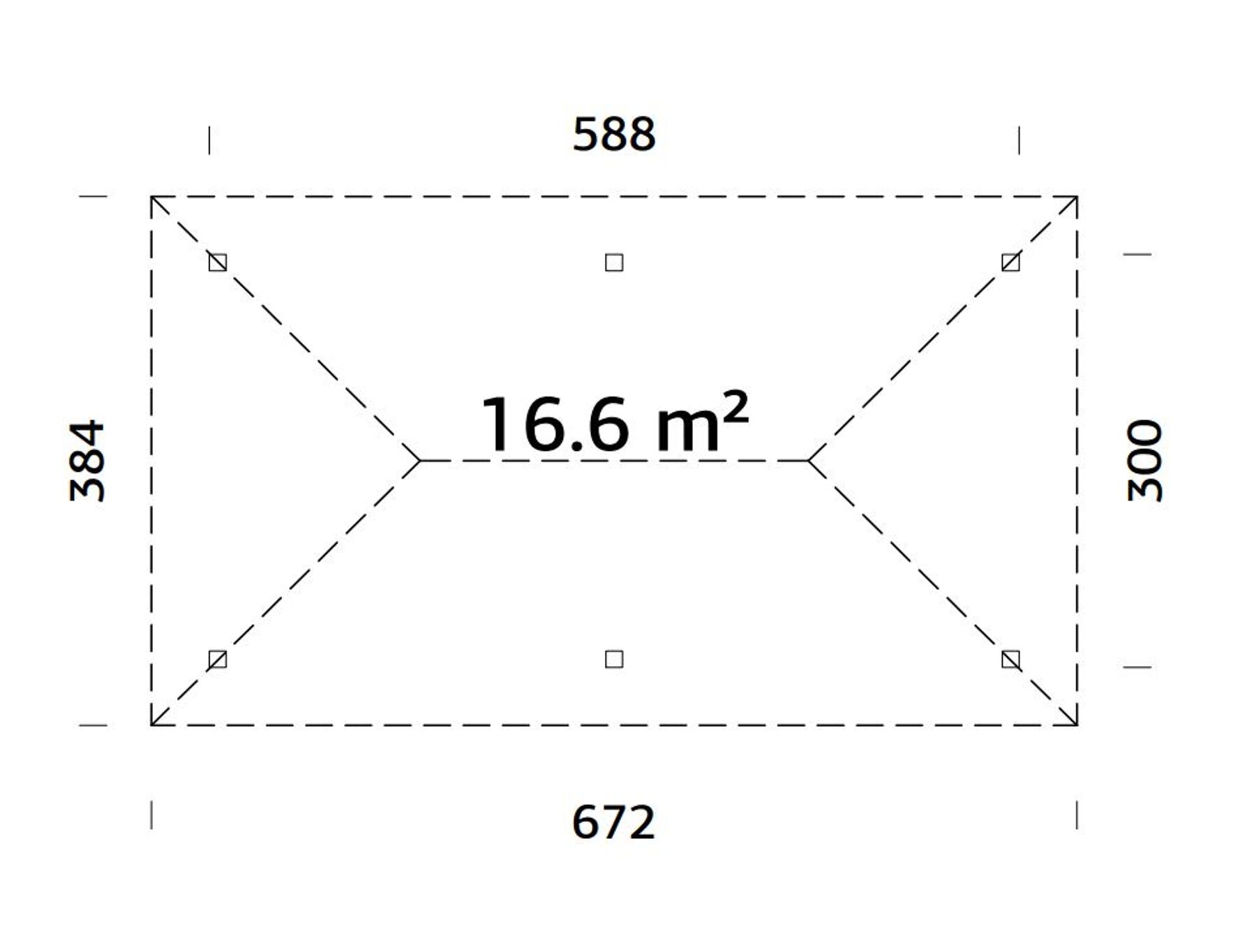 Pavillon Bianca 16,6 m²