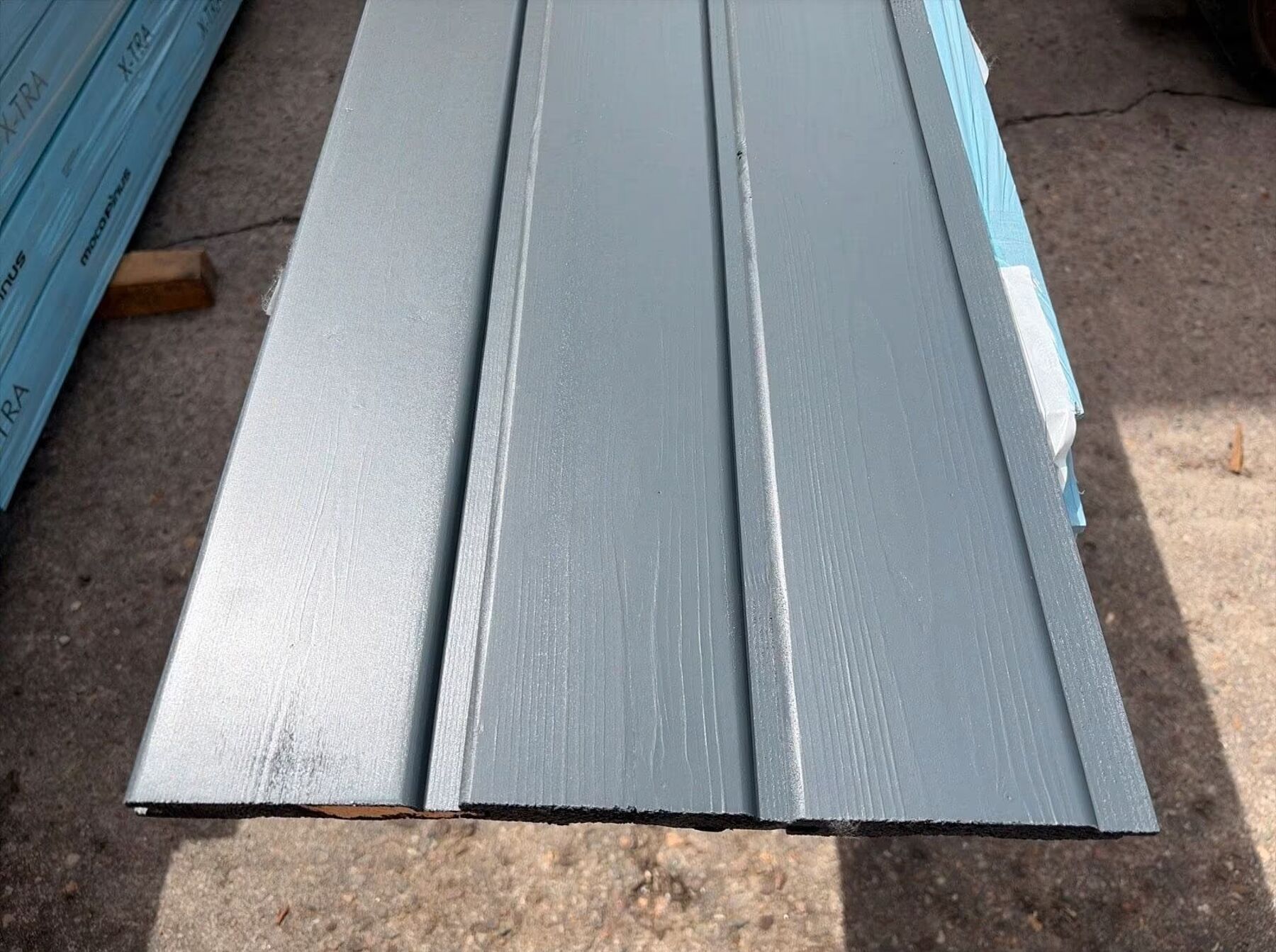 44,43 m² Fichte Profilholz Anthrazit, 18.5x121x5100 mm