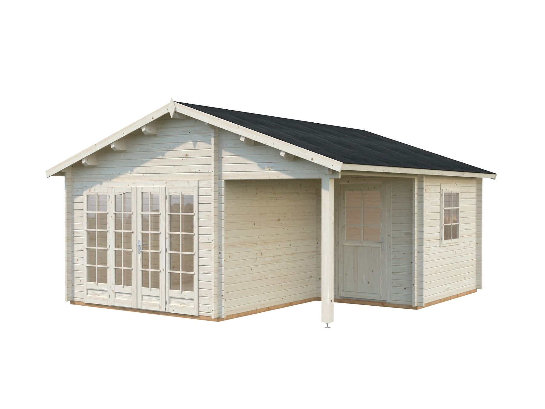 Gartenhaus Irene 21,9+5,2 m² Transparent 