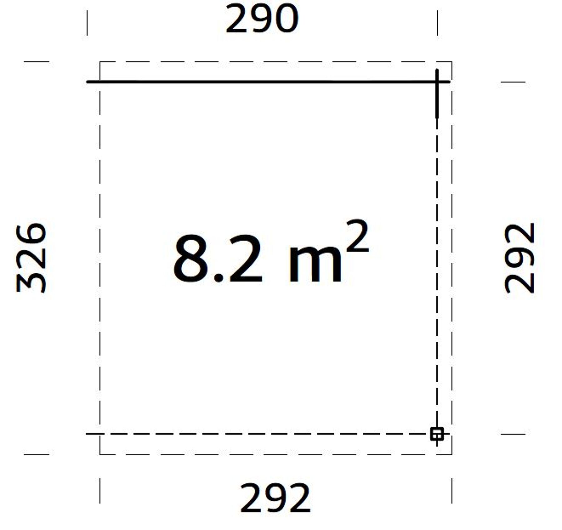 Gartenhaus Jever 3 mit Anbau II