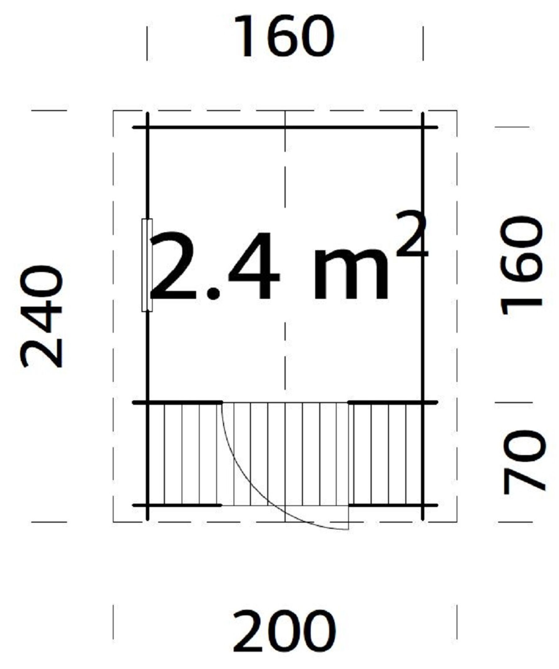Kinderspielhaus Sam 2,4 m²
