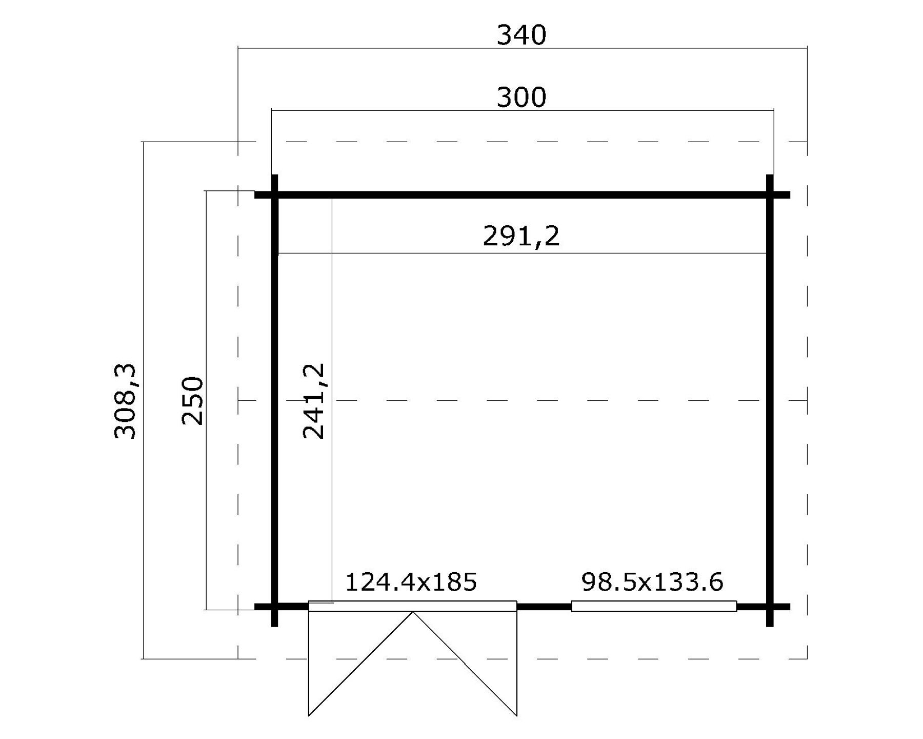 Gartenhaus Alex 7,5 m²
