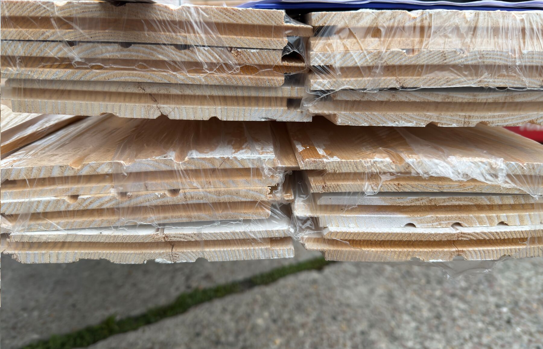 47,62 m² Fichte Profilholz Weiß , 21x196 mm