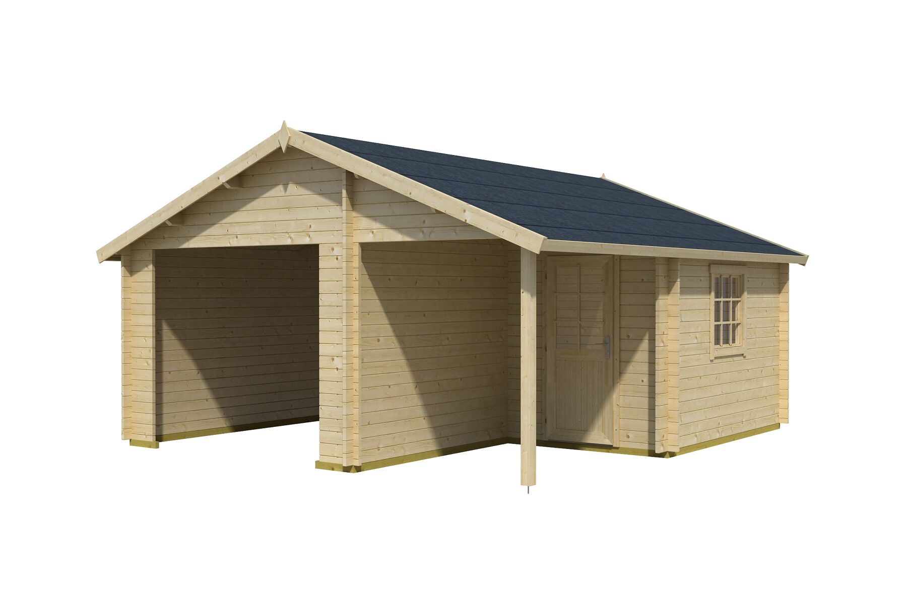 Holzgarage Nevis 44 Ohne Tor