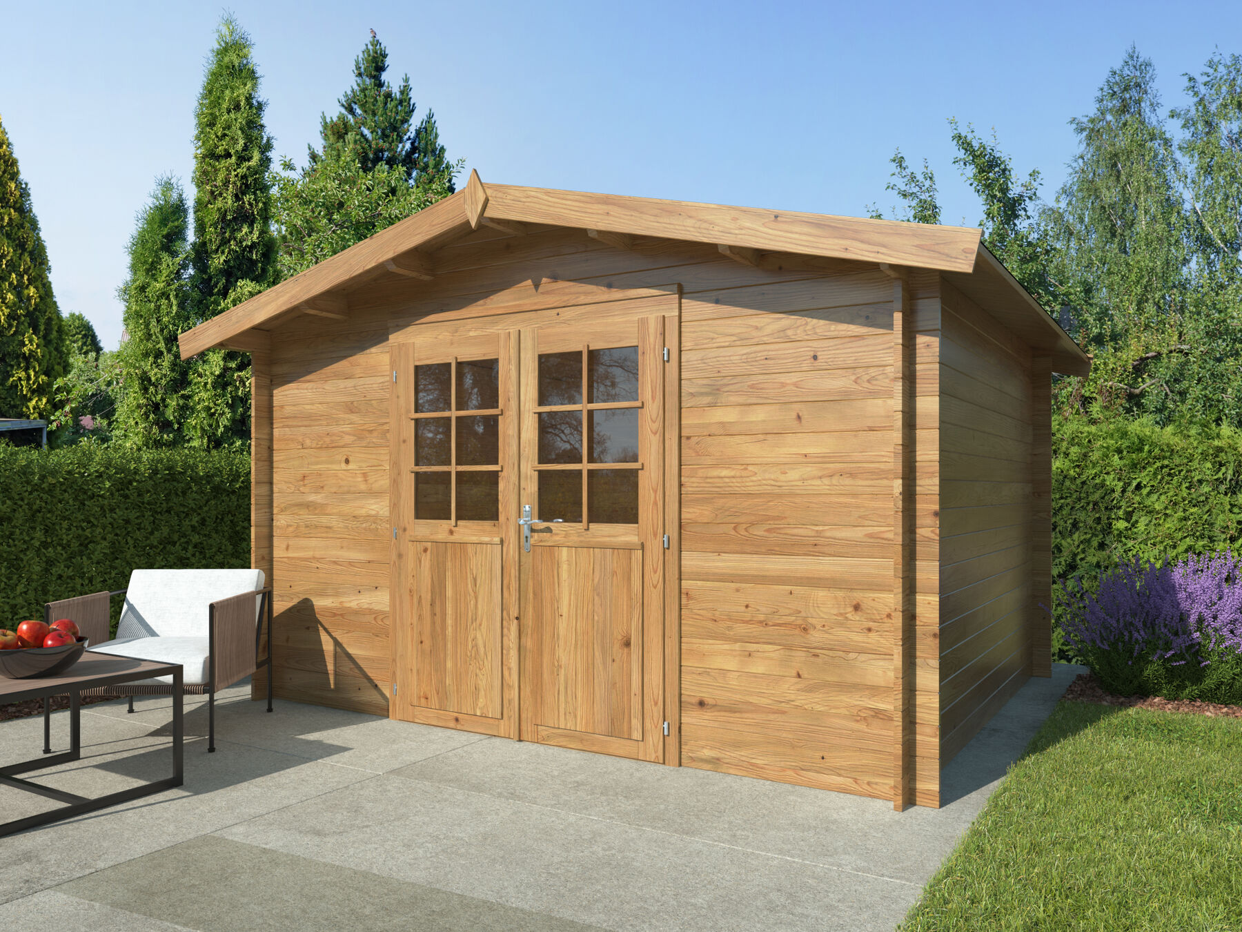 Gartenhaus Valentine 9,0 m² Braun