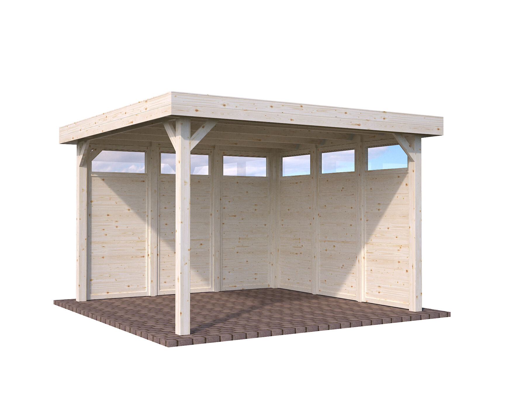 Holzelement mit Lichtausschnitt Lucy 12,2 m²