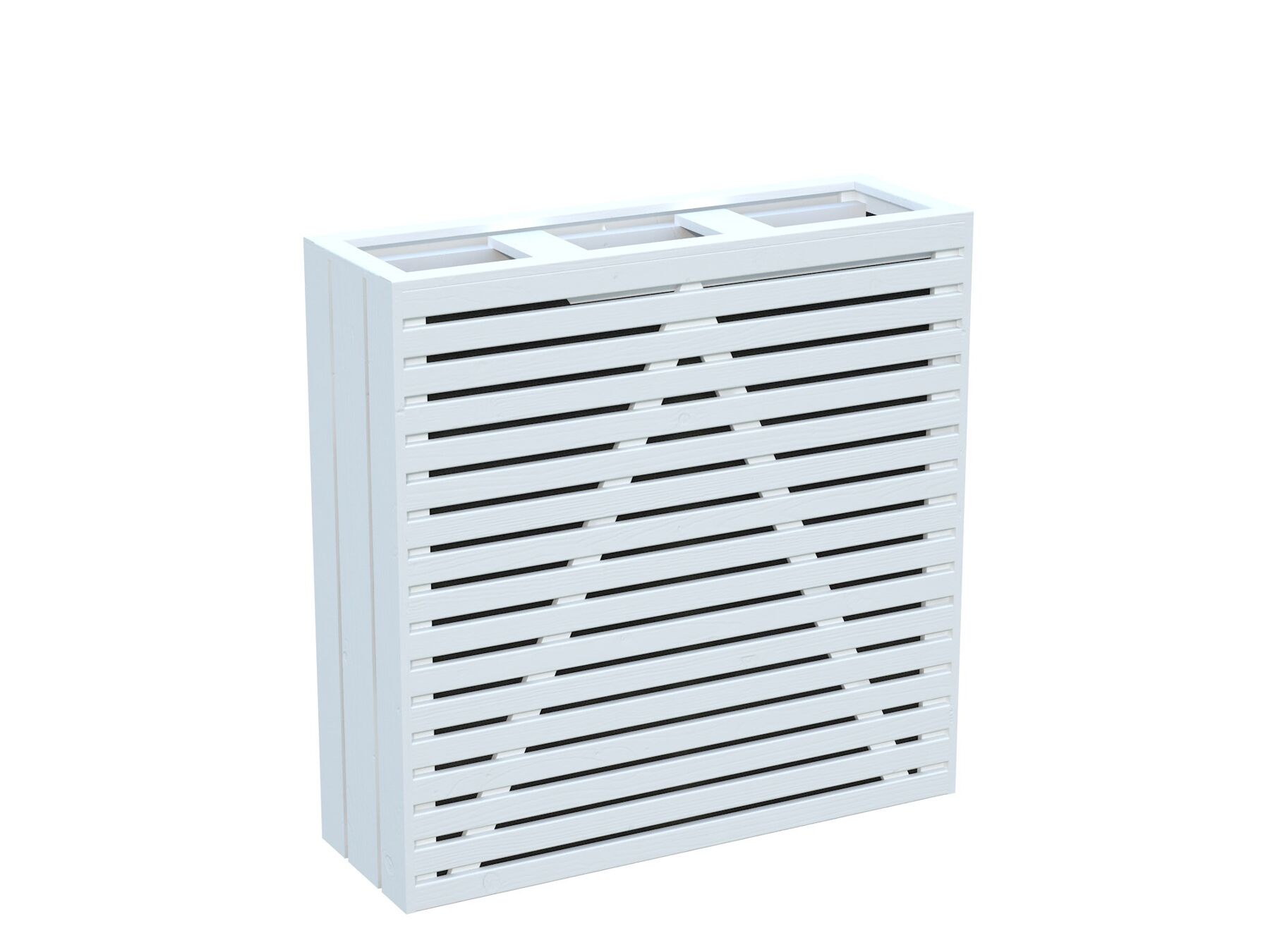 Blumenkasten Melissa 10 - Weiß Lackiert