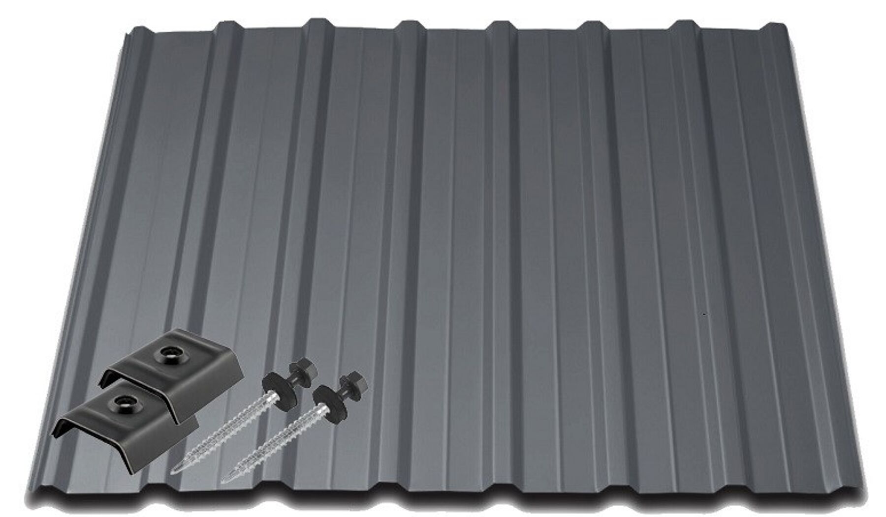 Trapezblech Paket, Anthrazit 2.50 m, 10 Stück, 28,0 m² 