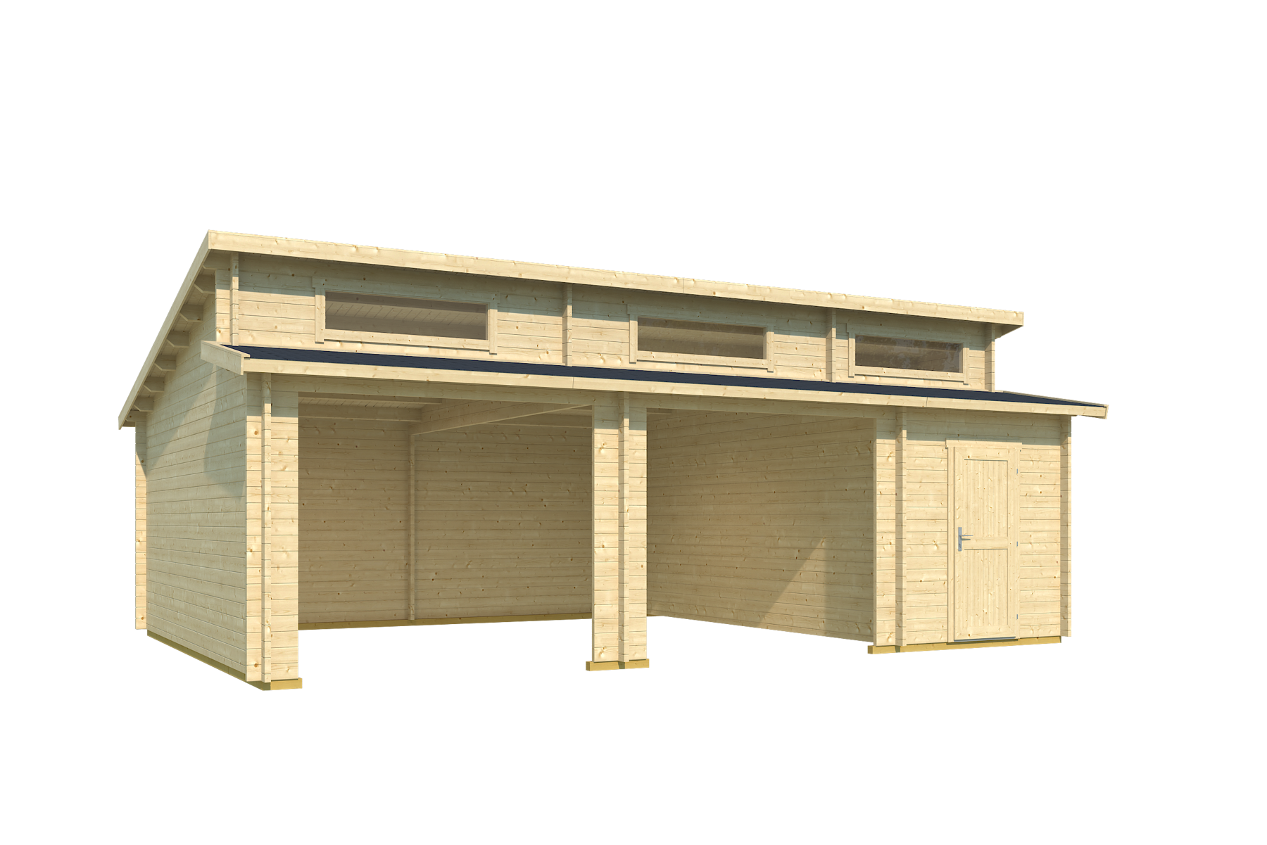 Holzgarage Hawaii Ohne Tore