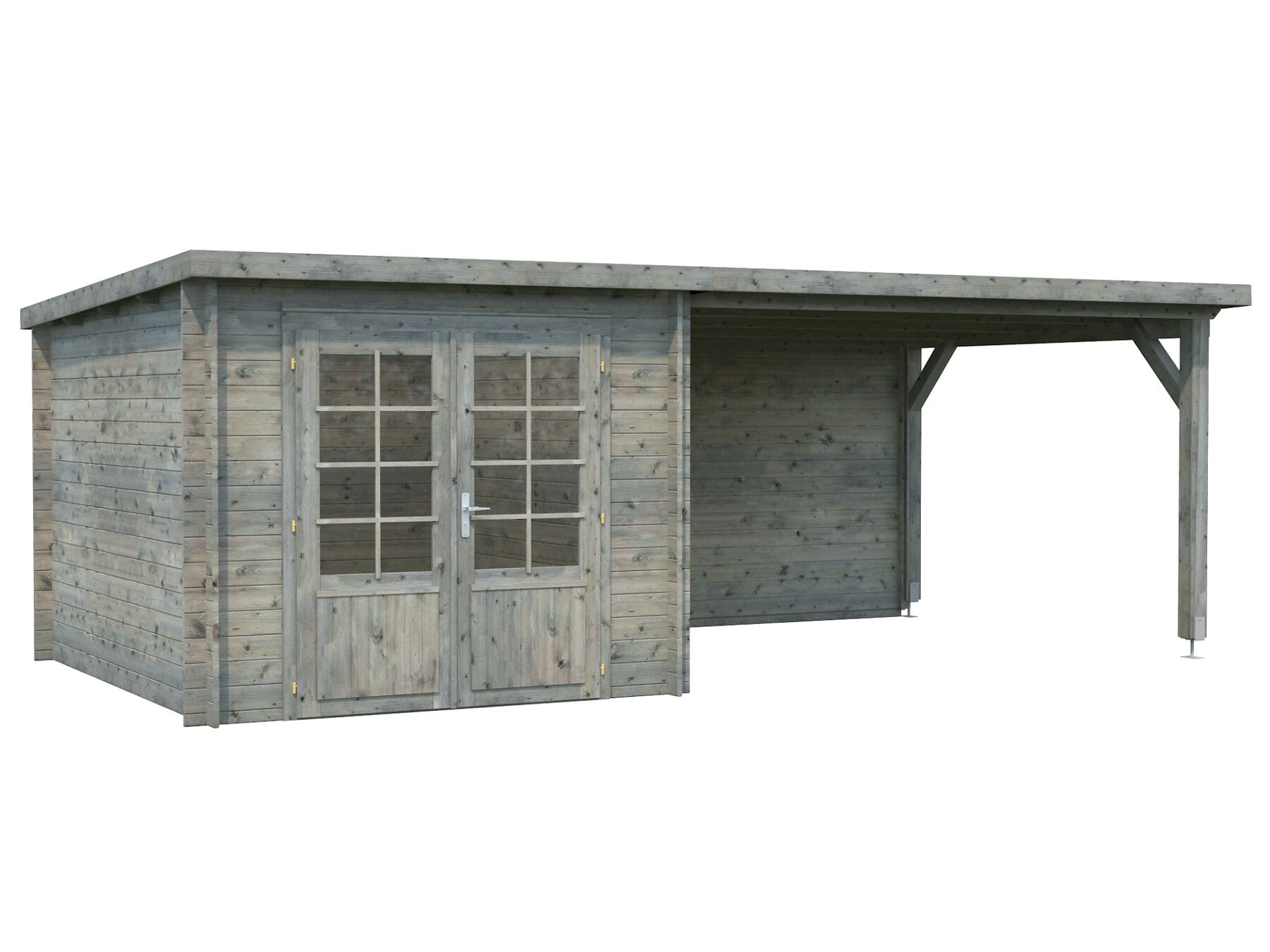 Gartenhaus Ella 6,9+10,0 m² Grau 