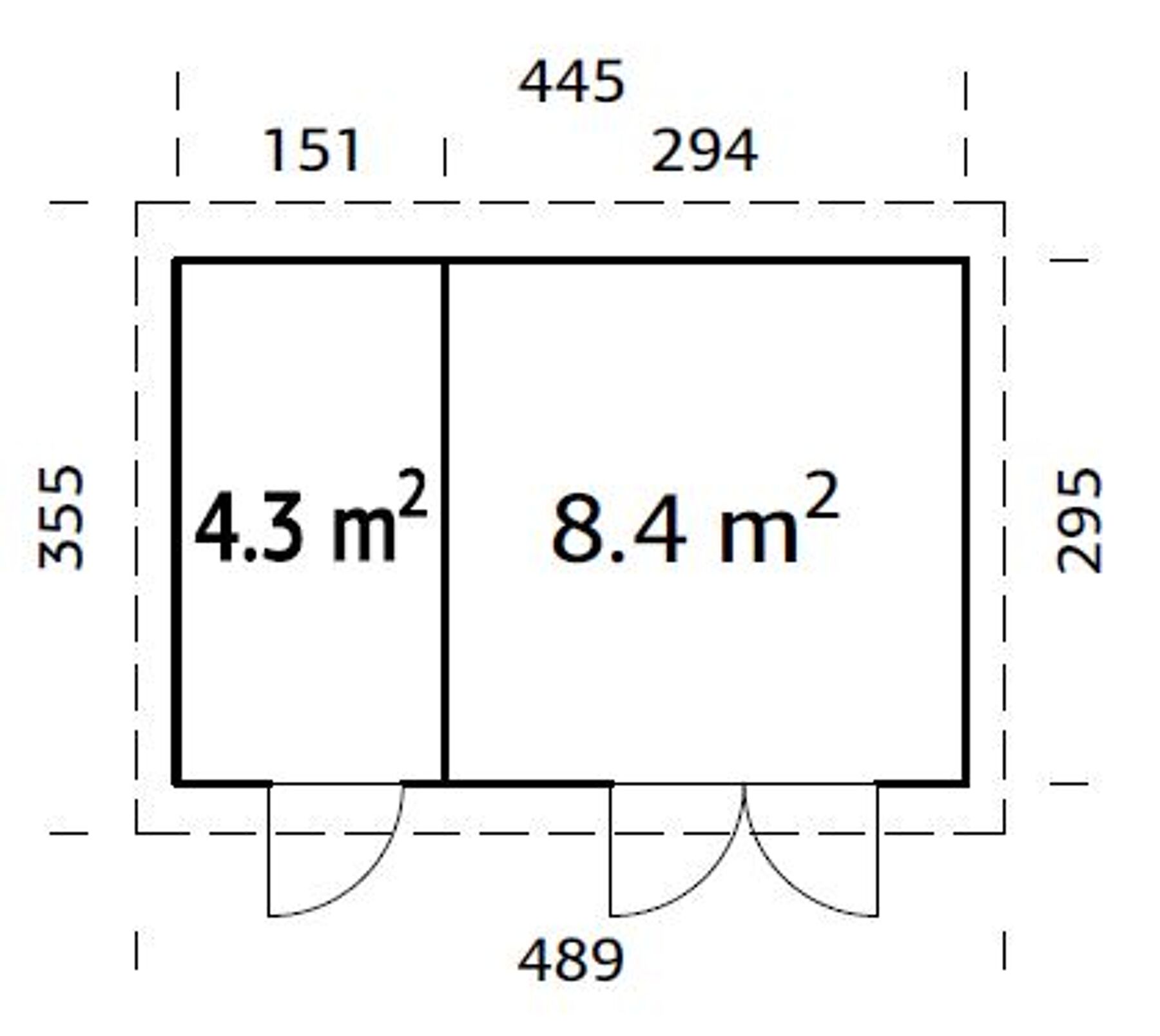 Gartenhaus Lara 12,7 m²