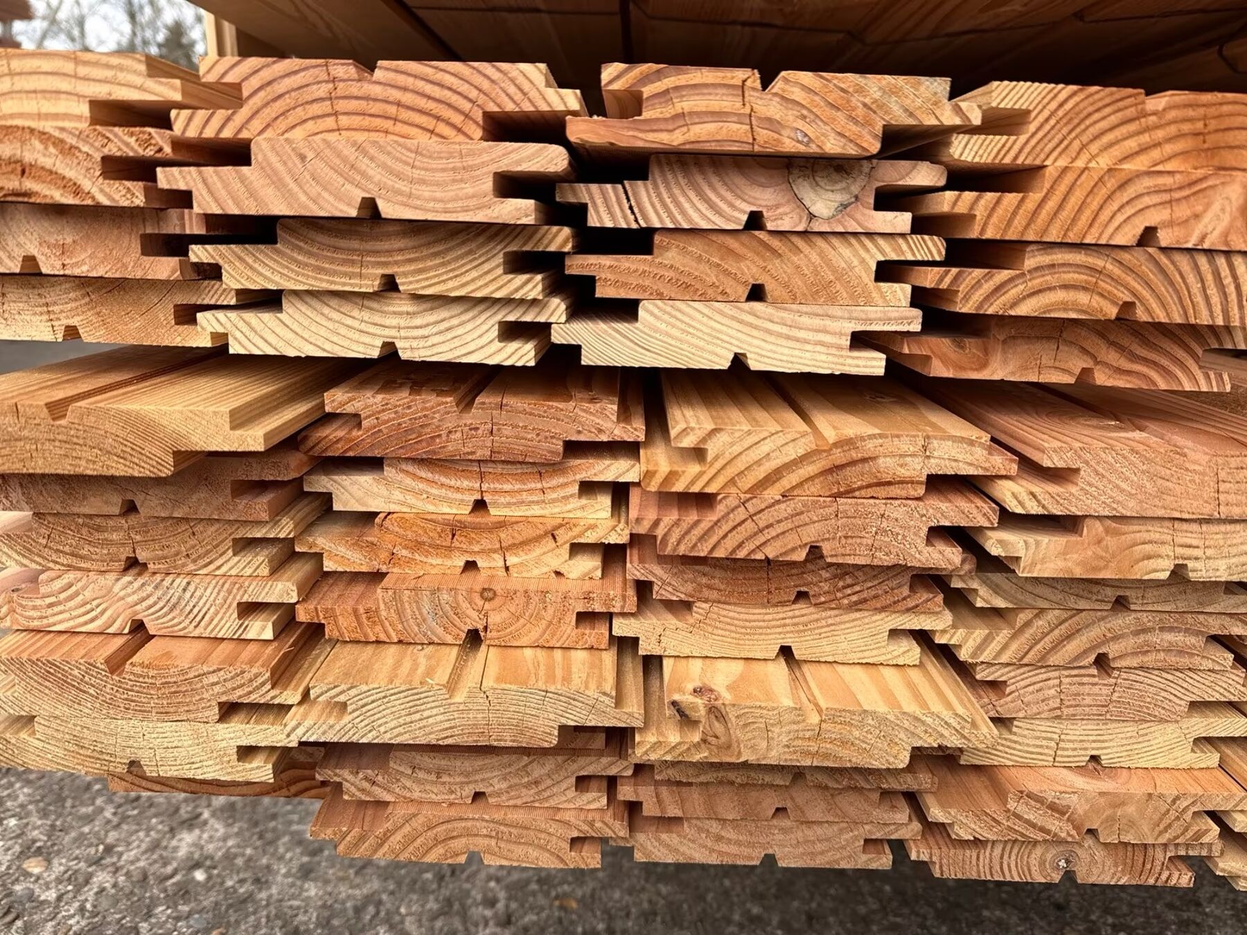49,50 m² Douglasie Profilholz Nut und Feder, 21x119x4000mm