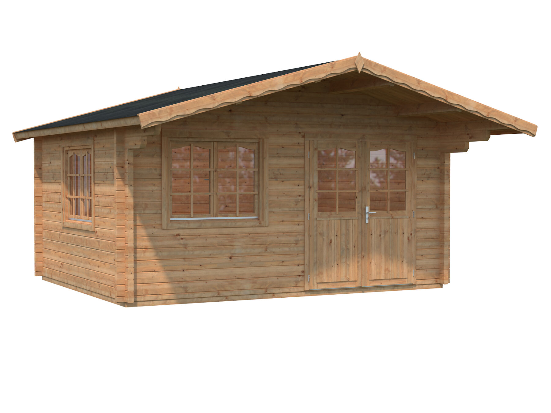 Palmako Gartenhaus Helena 15,1 m² Hellbraun 