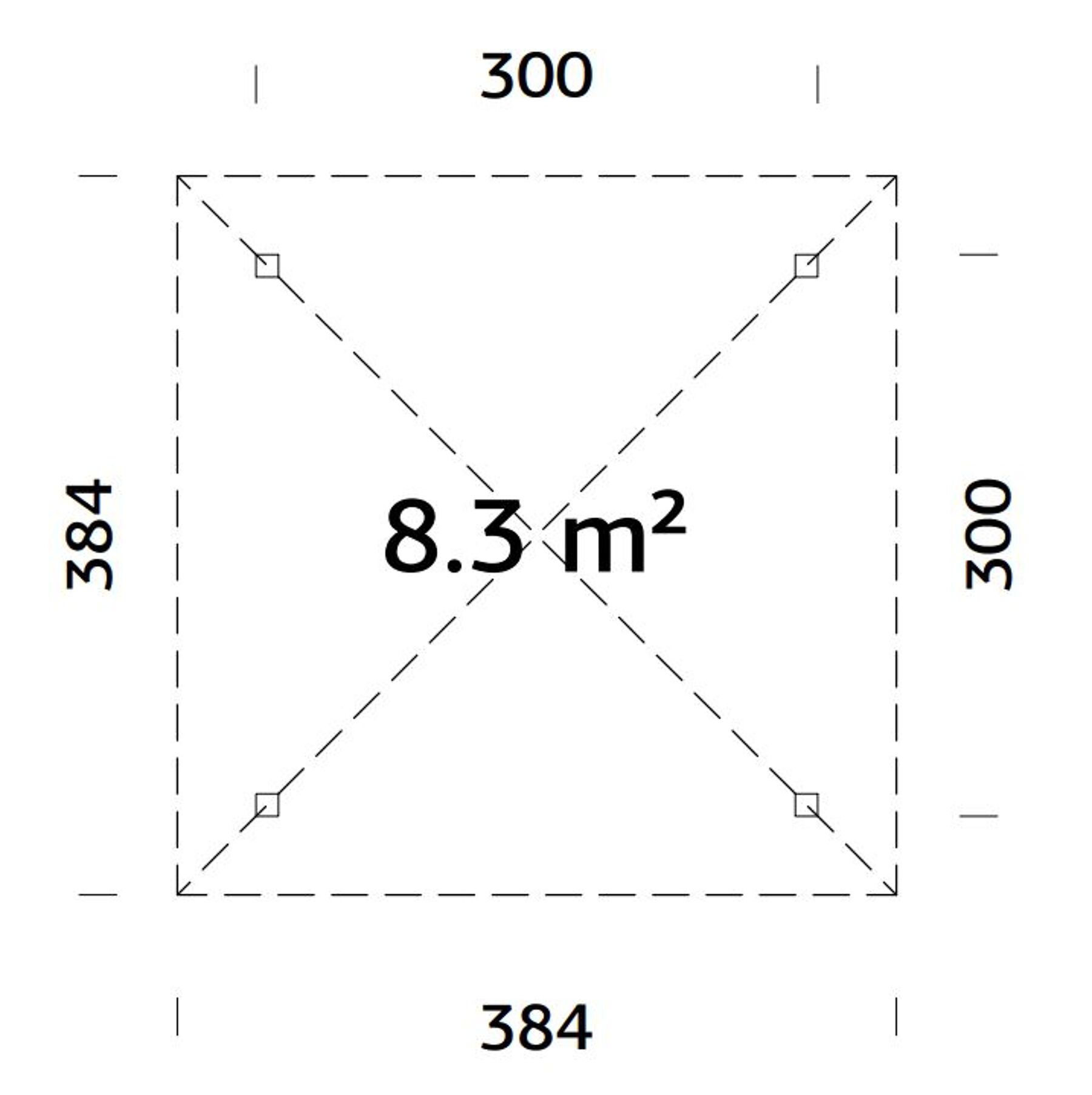 Pavillon Bianca 8,3 m²