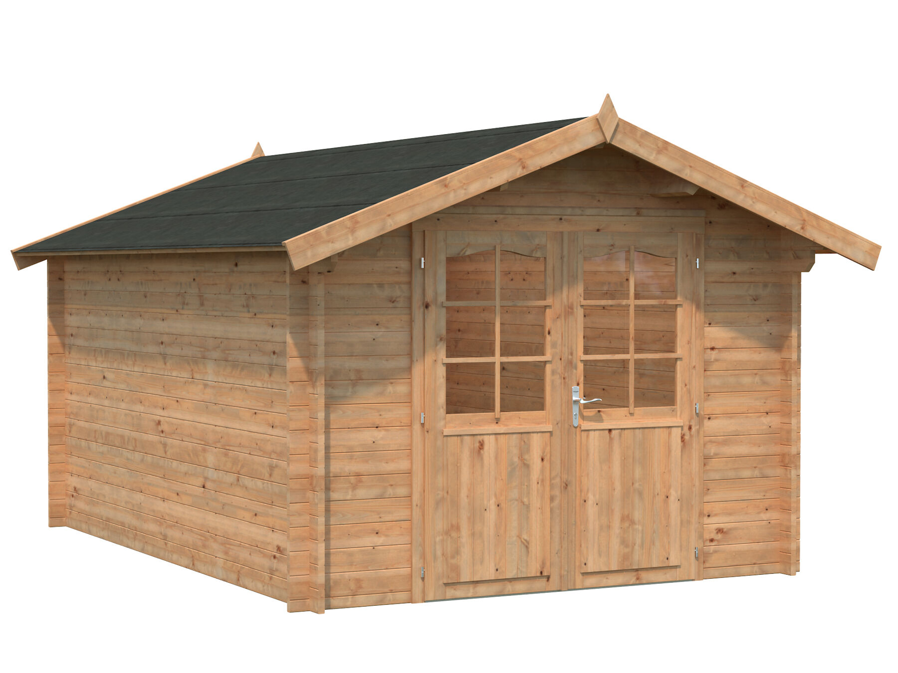 Gartenhaus Lotta 10,0 m² Hellbraun 