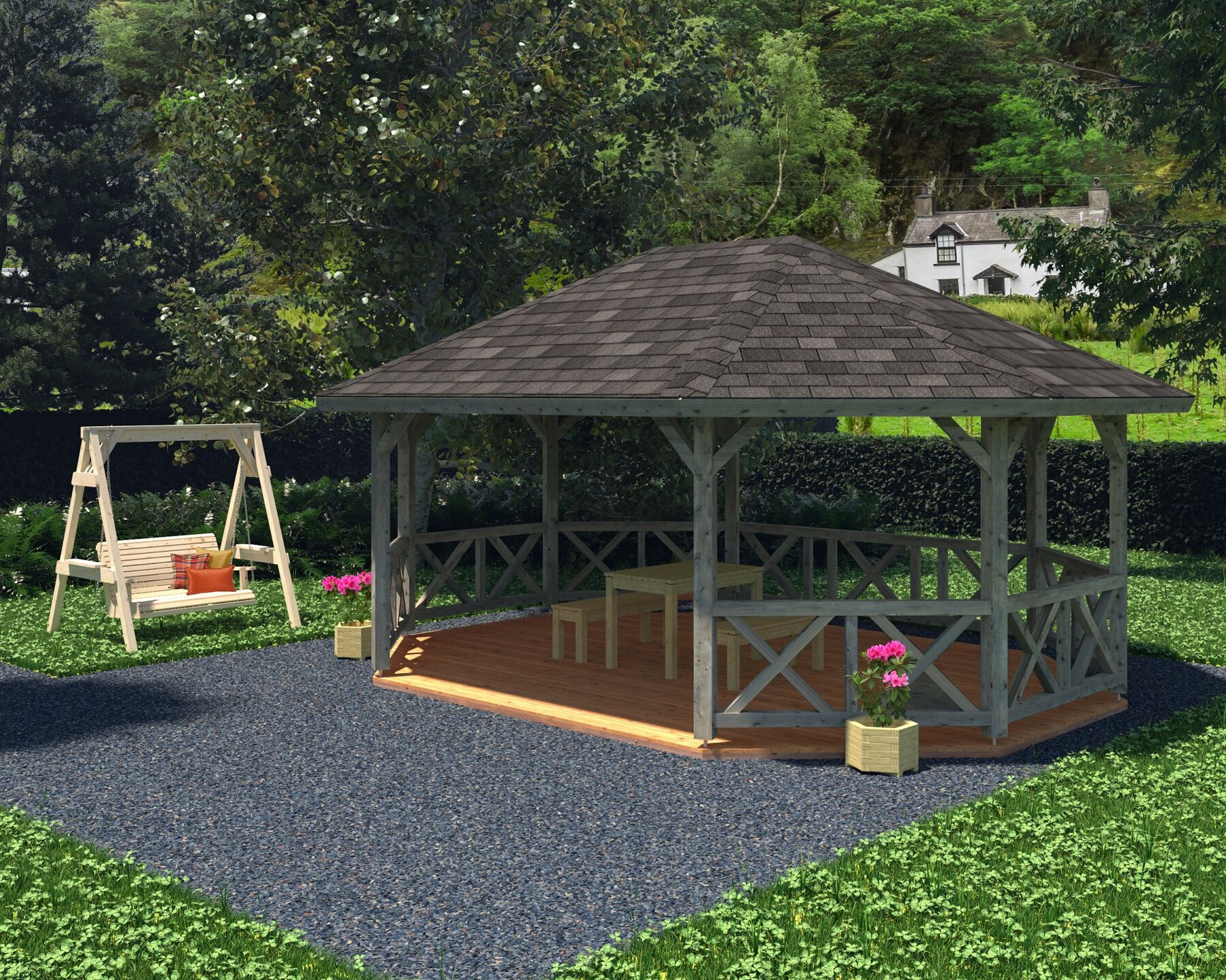 Pavillon Betty 25,0 m² Grau